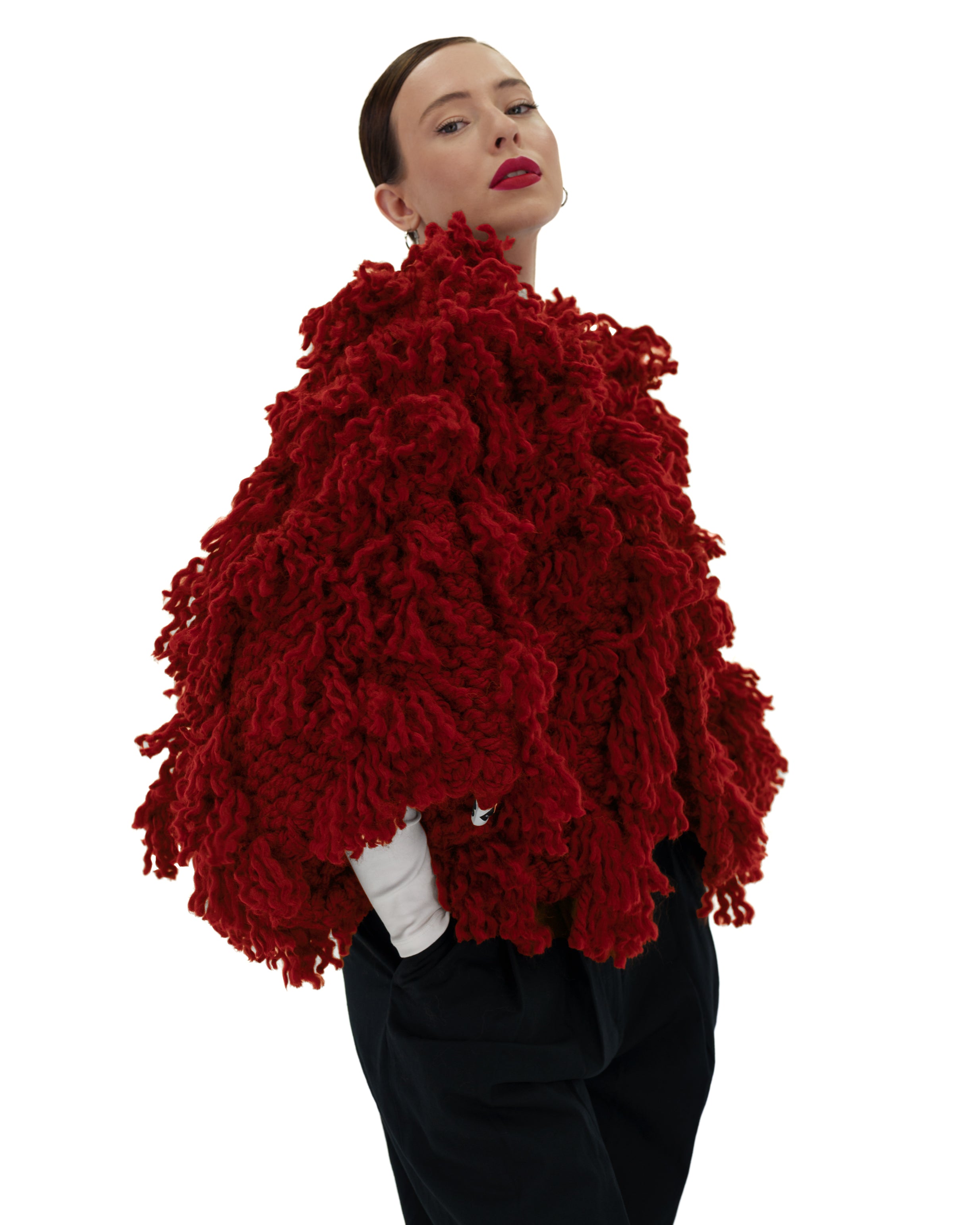 Women's Soft Fur-Like Cardigan - Cozy Winter Knit Sweater for Casual Wear, Office & Lounge
