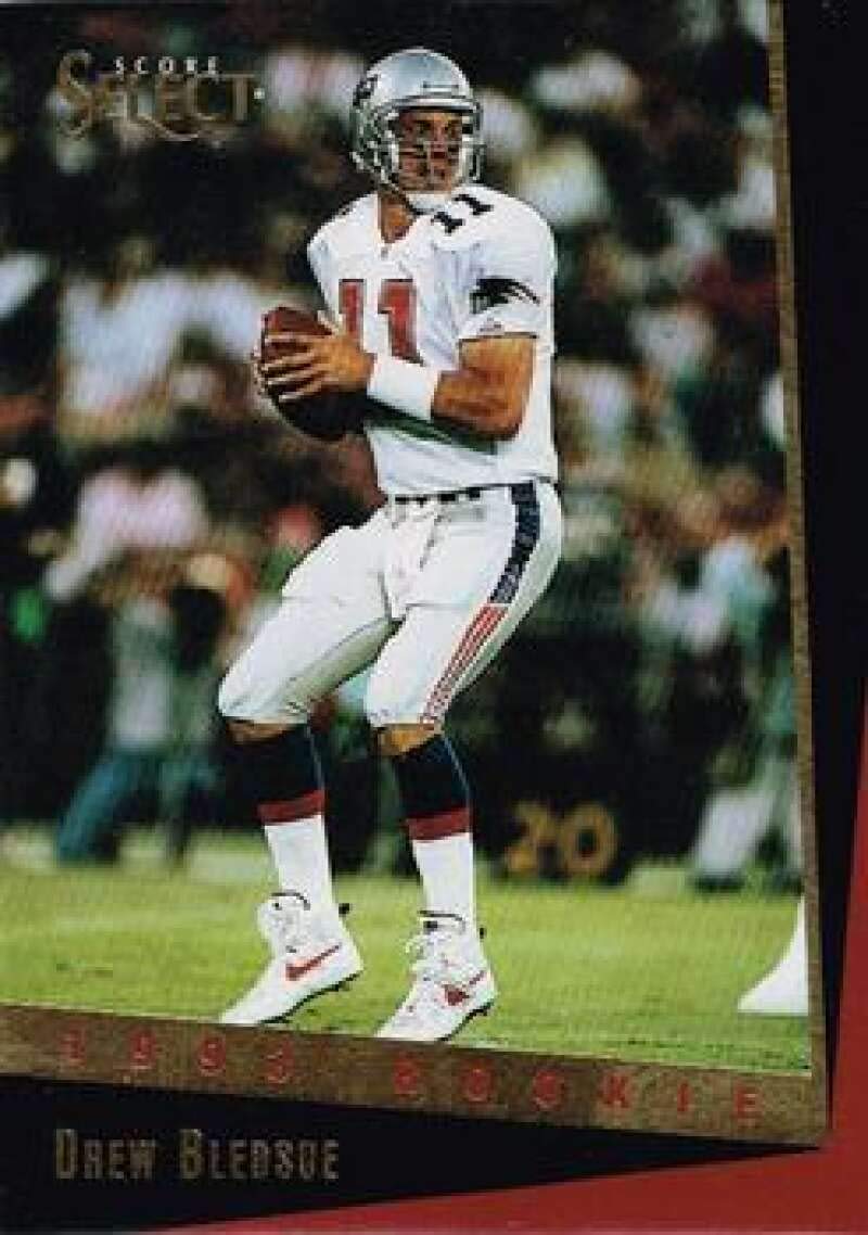 1993 Select #166 Drew Bledsoe Patriots Rookie Football Card NM-MT - Collectible Sports Memorabilia for NFL Fans & Card Collectors (Perfect for Display, Trading, or Investment)