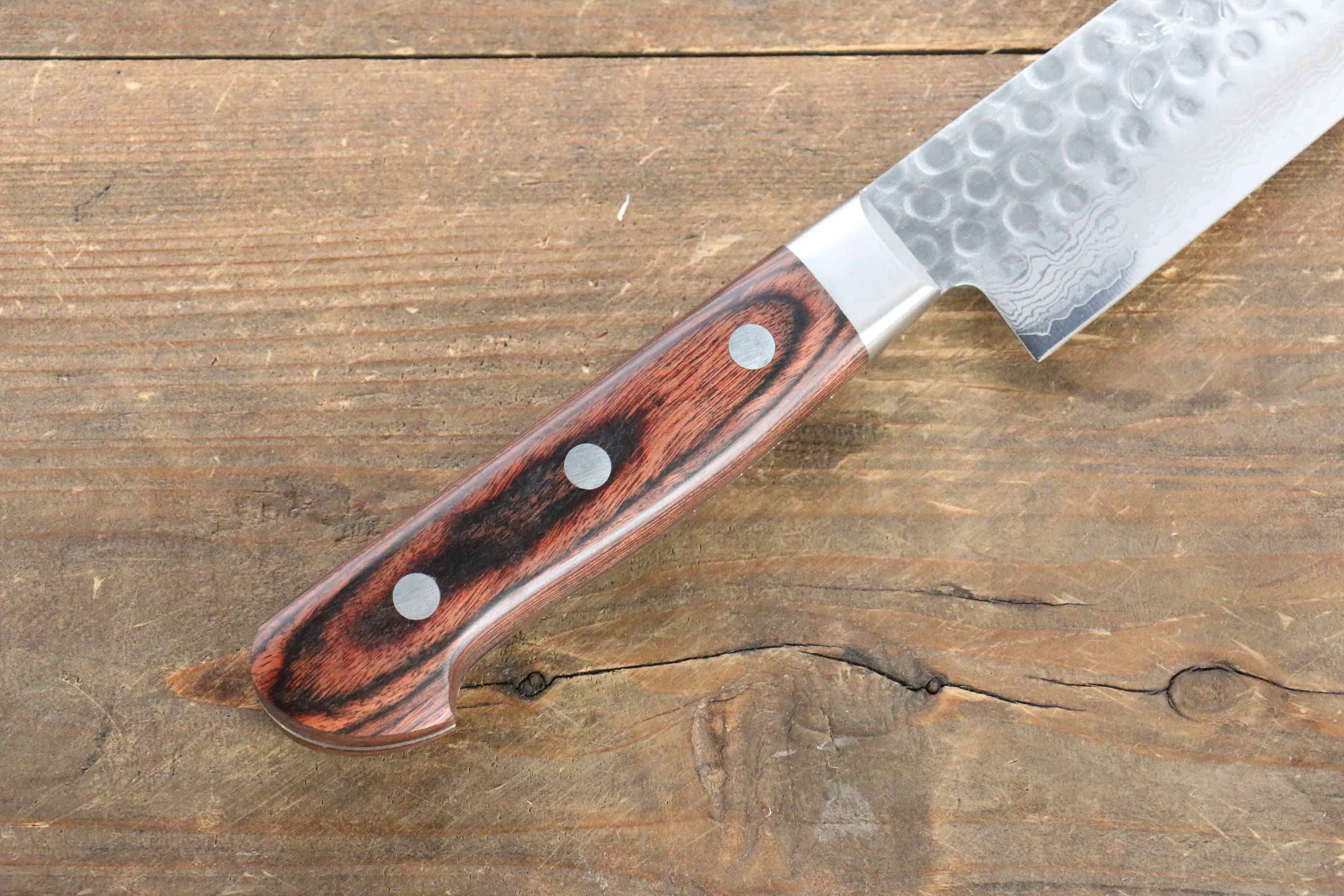 Premium Jikko VG10 17-Layer Kiritsuke Sujihiki Knife 230mm - Japanese Mahogany Handle - Perfect for Sushi, Sashimi & Meat Slicing