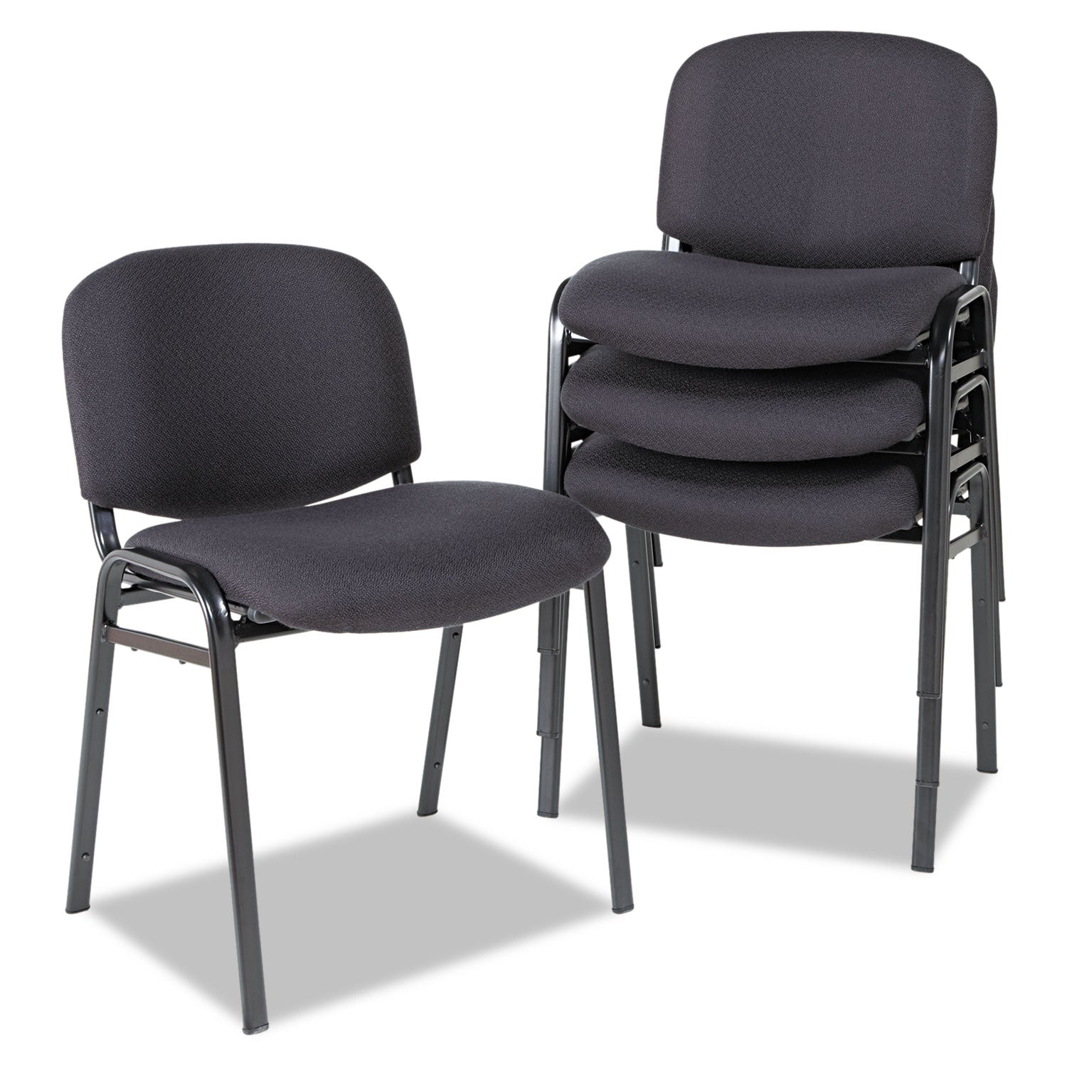 Alera Continental Series Stacking Chairs - Heavy Duty 250 lb Capacity, 19.68