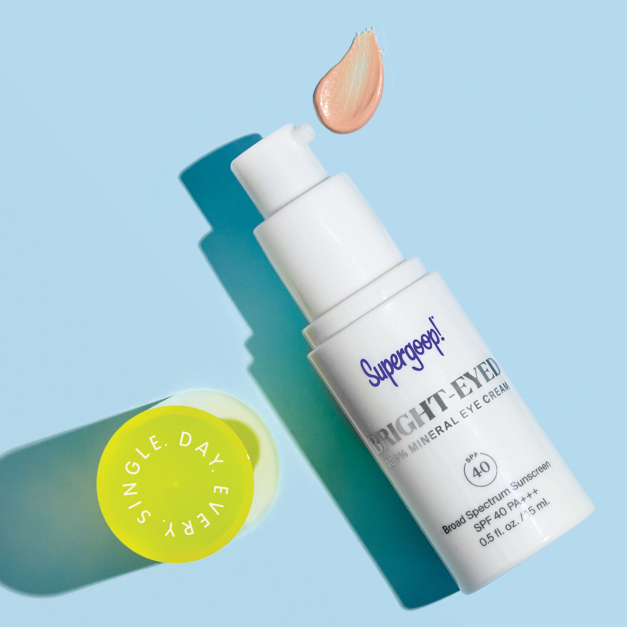 Bright Eyed 100% Mineral Eye Cream SPF 40 - Natural Under Eye Treatment for Dark Circles & Wrinkles - Daily Sun Protection & Hydration for Sensitive Skin - Perfect for Outdoor Activities & Daily Skincare Routine