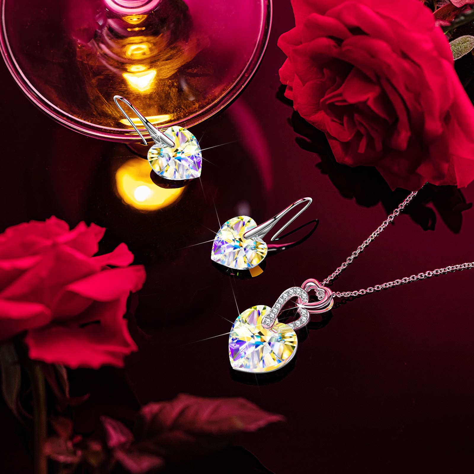 Kate Lynn Butterfly Crystal Pendant Necklace for Women - Austrian Crystals, Elegant Jewelry Gift for Wife, Girlfriend, Mum - Perfect for Valentine's Day, Mother's Day, Christmas, Anniversary & Birthday Celebrations, Office Wear & Evening Events