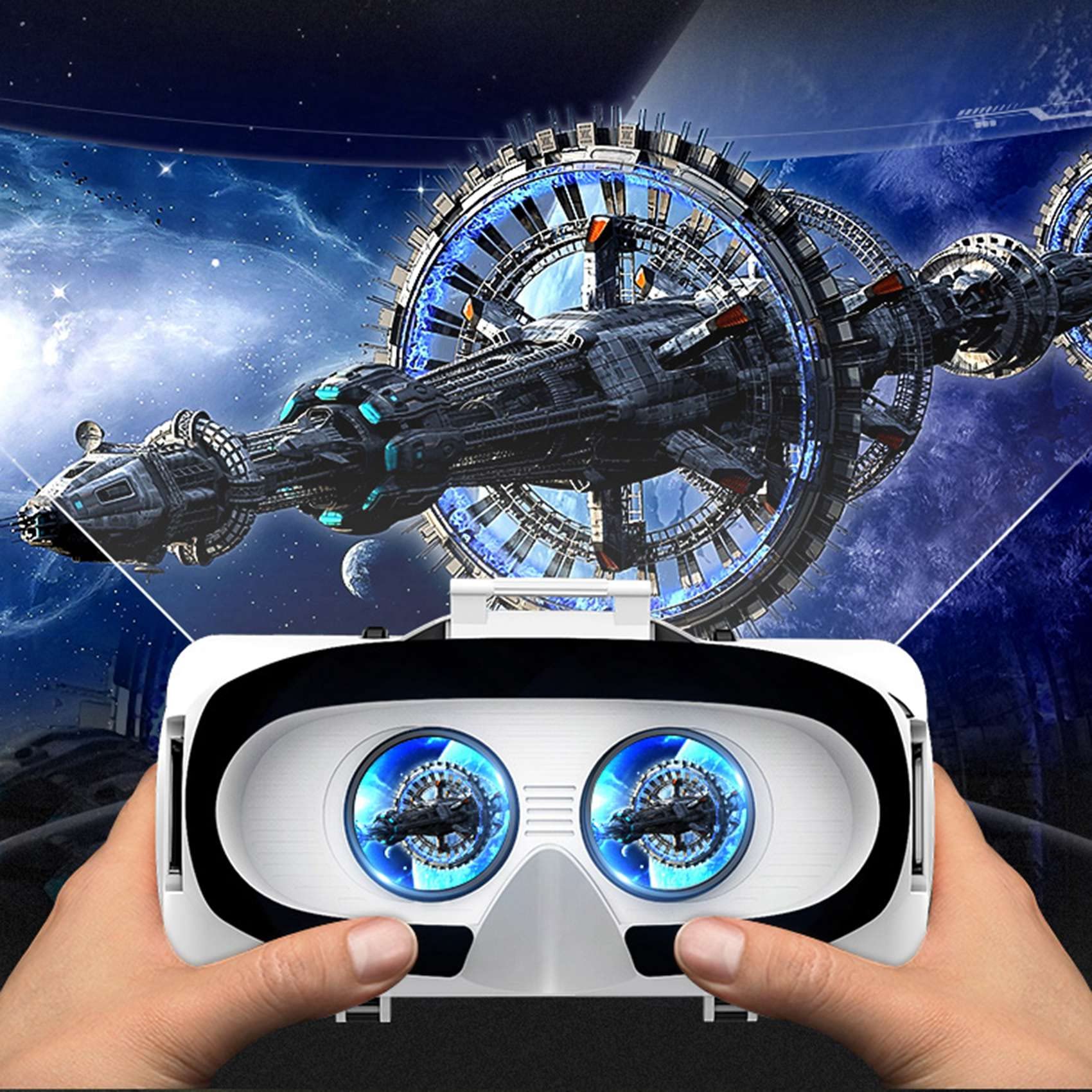 iFutniew 3D VR Virtual Reality Glasses Box Stereo VR Headset for iOS Android - Perfect for Gaming, Movies & Virtual Tours (G06)