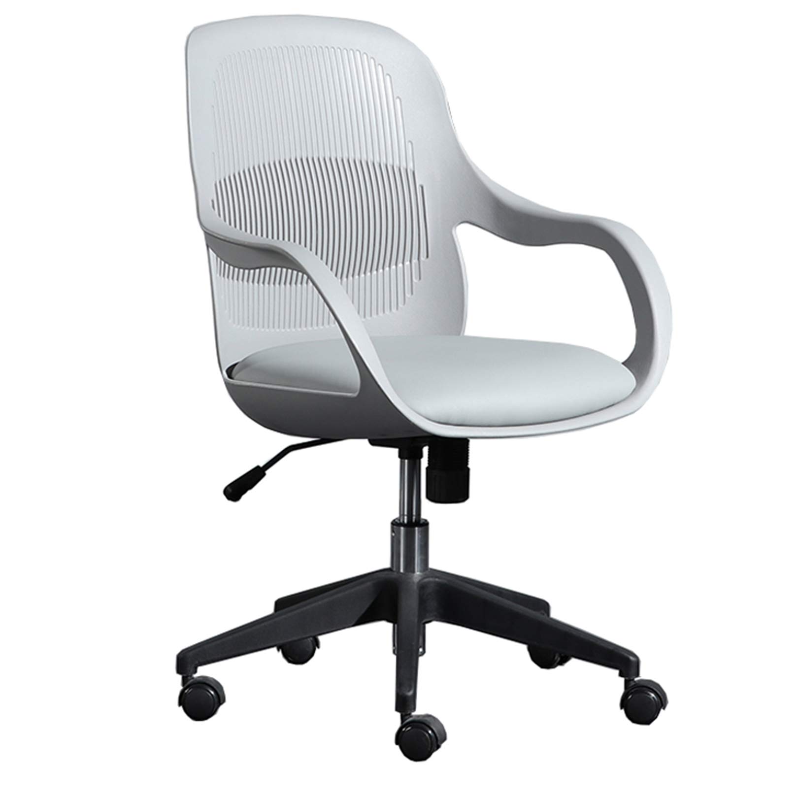 JHome Ergonomic Swivel Office Chair - Adjustable Height Rolling Computer Desk Chair with Lumbar Support for Home, Bedroom & Workspace - Comfortable for Long Hours of Work or Gaming