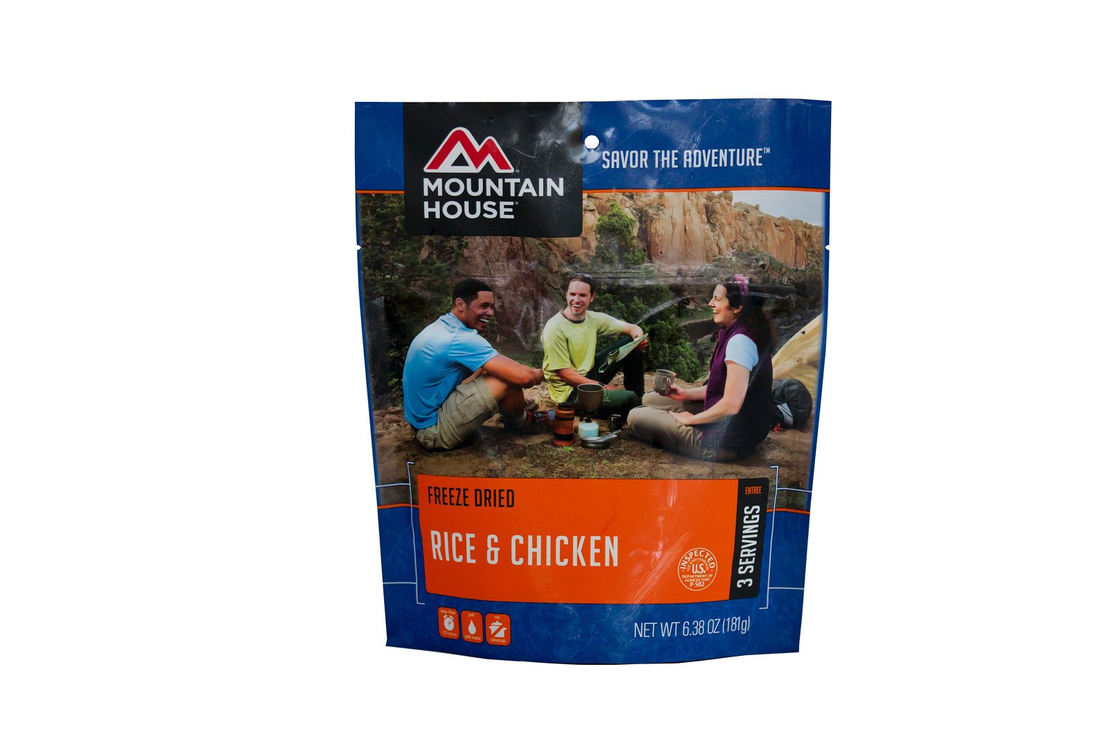 Mountain House Rice and Chicken - Freeze Dried Camping Food, Emergency Survival Meal, Lightweight Backpacking & Hiking Supplies - Perfect for Outdoor Adventures, Disaster Preparedness & On-the-Go Meals