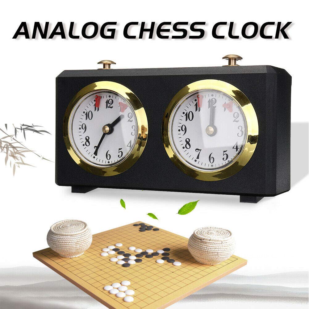 Professional Competition Mechanical Chess Clock - I-GO Analog Timer for International & Chinese Chess - Perfect for Tournaments, Clubs, and Home Games