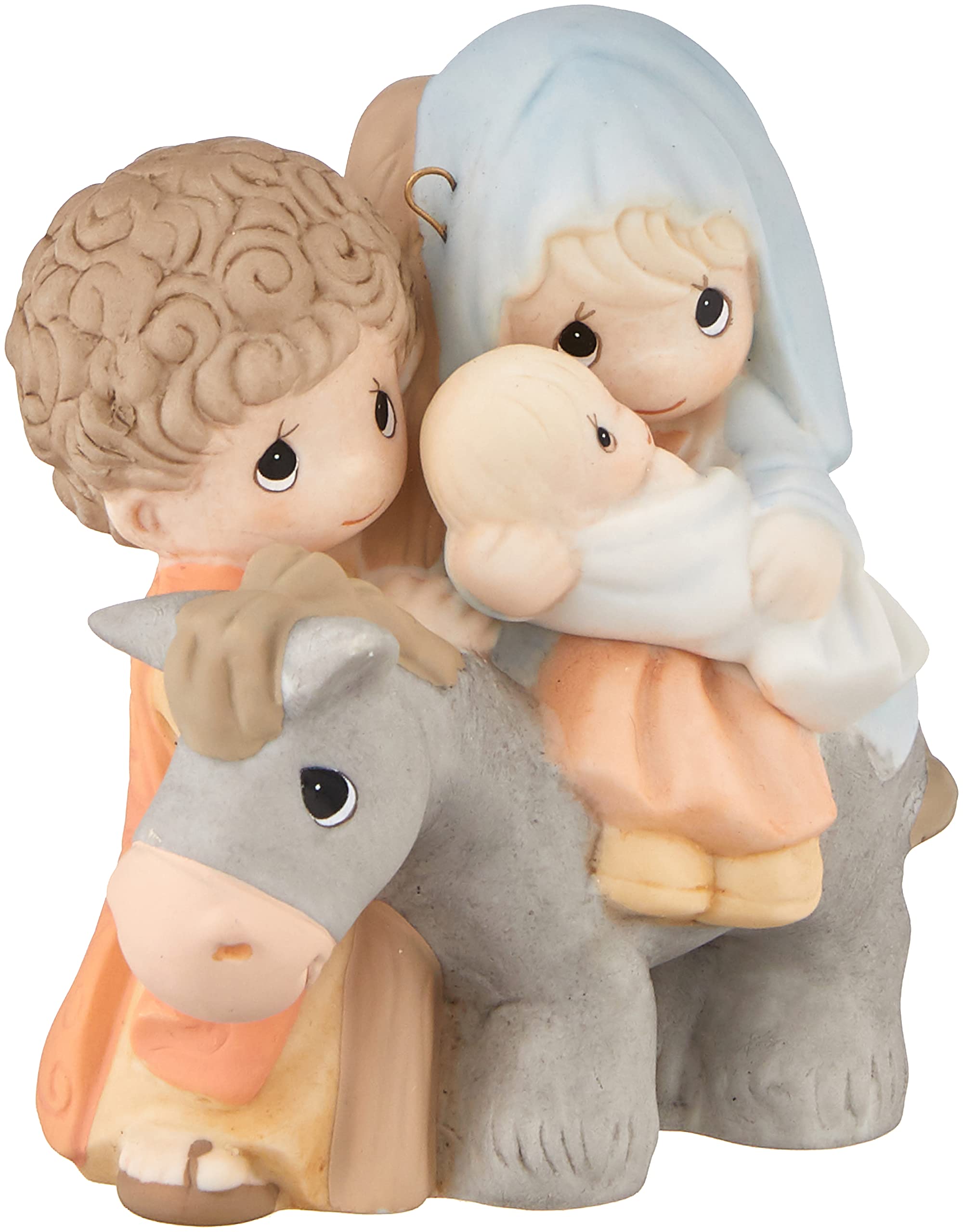 Precious Moments 'Peace On Earth' Porcelain Christmas Ornament #161067 - Perfect Holiday Decor & Gift for Tree, Mantel or Festive Home Decorating