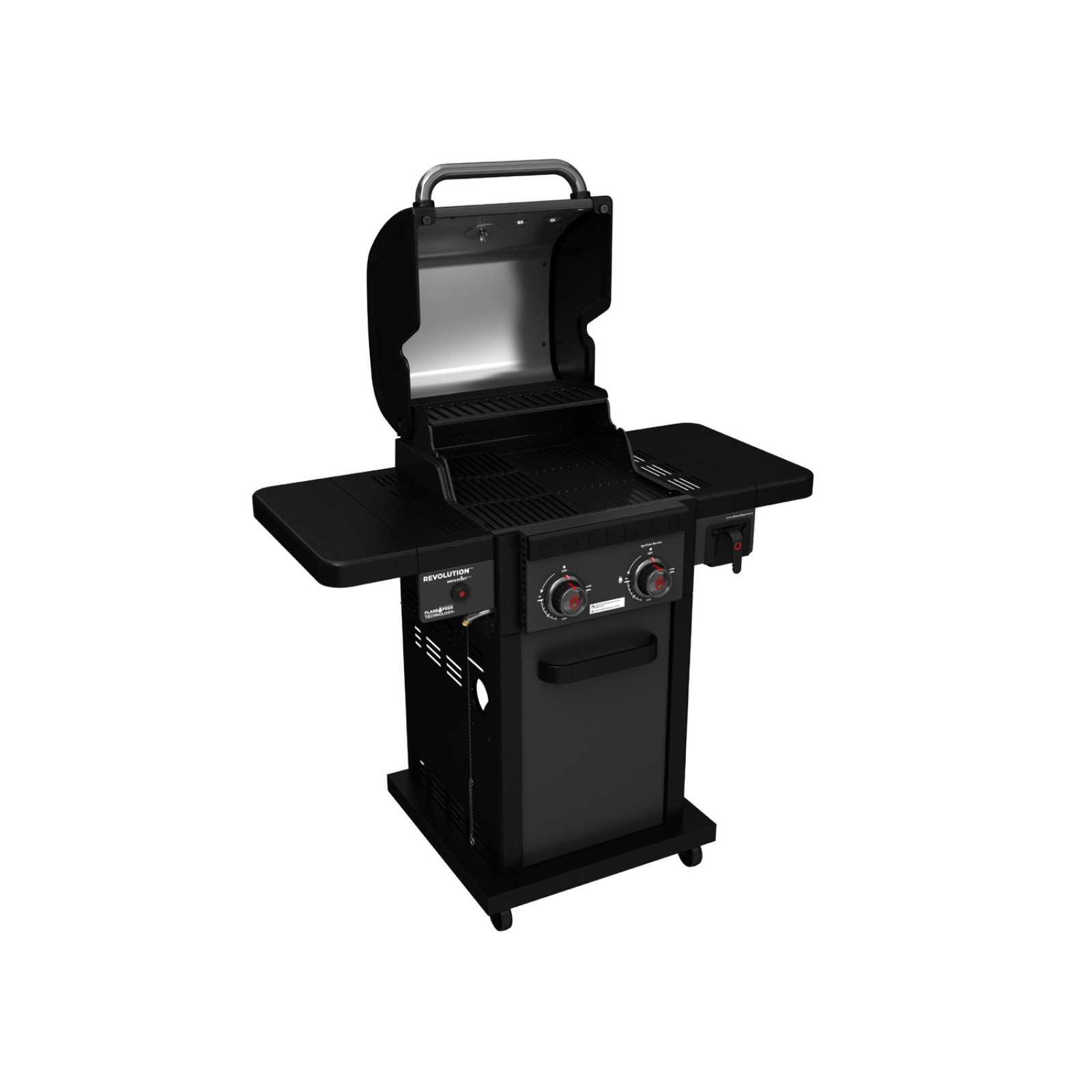 Coleman Revolution 2 Burner Propane Gas Grill - Black Matte Portable Outdoor BBQ for Camping, Tailgating & Backyard Cooking (REV2BMA)