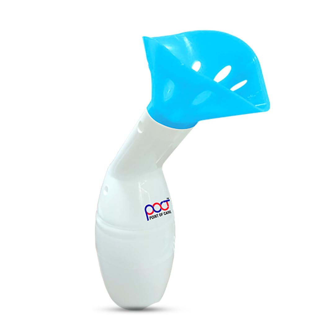 Portable POCT Steamer for Cold & Cough Relief - Facial Steam Inhaler & Vaporizer Machine with Adjustable Settings (White) - Perfect for Home Use, Spa Treatments, and Respiratory Therapy