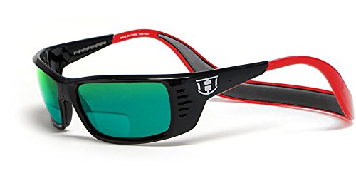 Black & Red W/ Green Mirror Lens