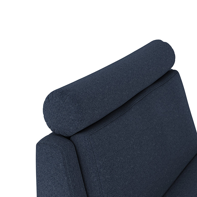 Tobias Modern Style 45W Slipcovered Living Room Chair with Ottoman - Comfortable Lounge Chair for Living Room, Bedroom & Office