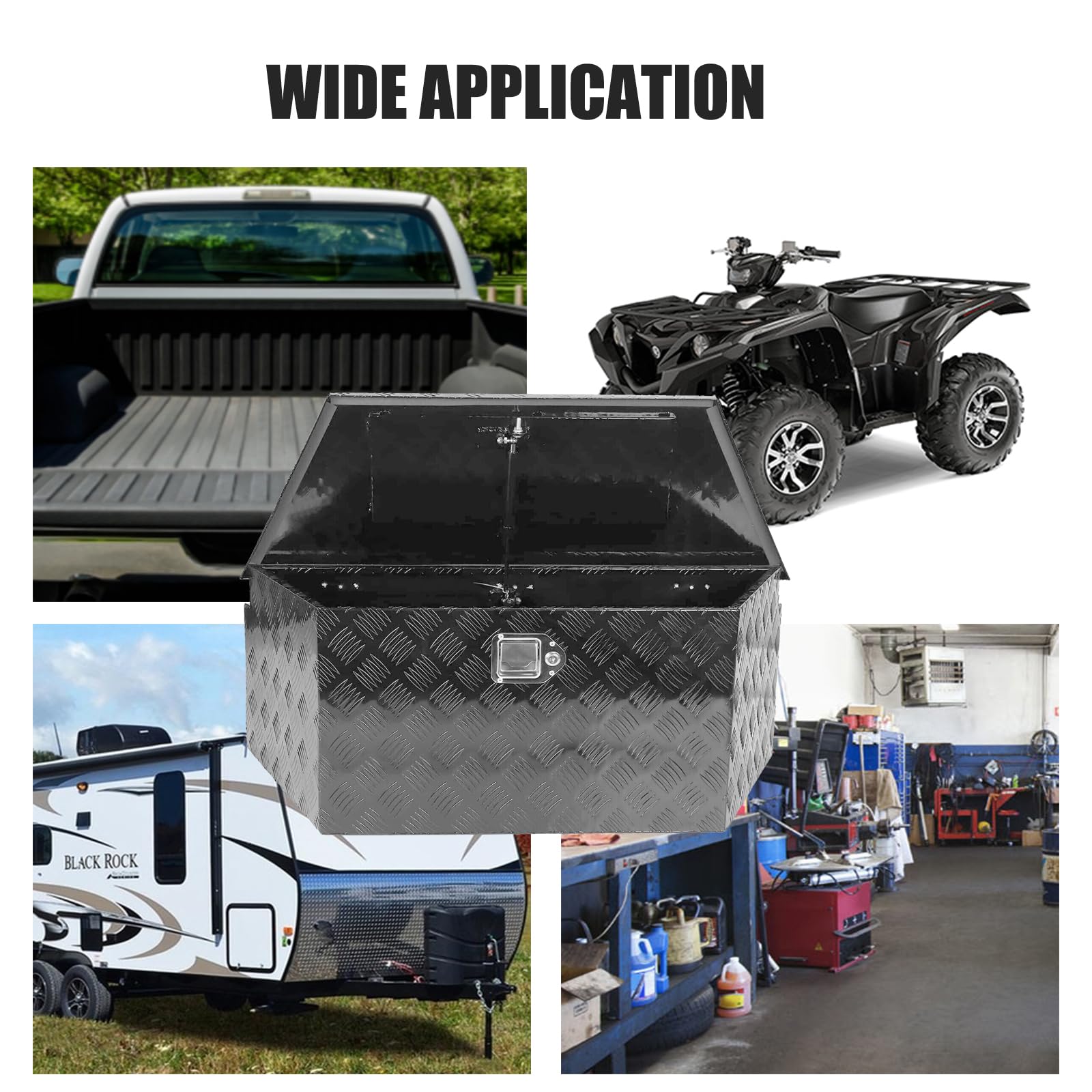 Heavy Duty Aluminum Trailer Tongue Box with Lock & Keys – 39