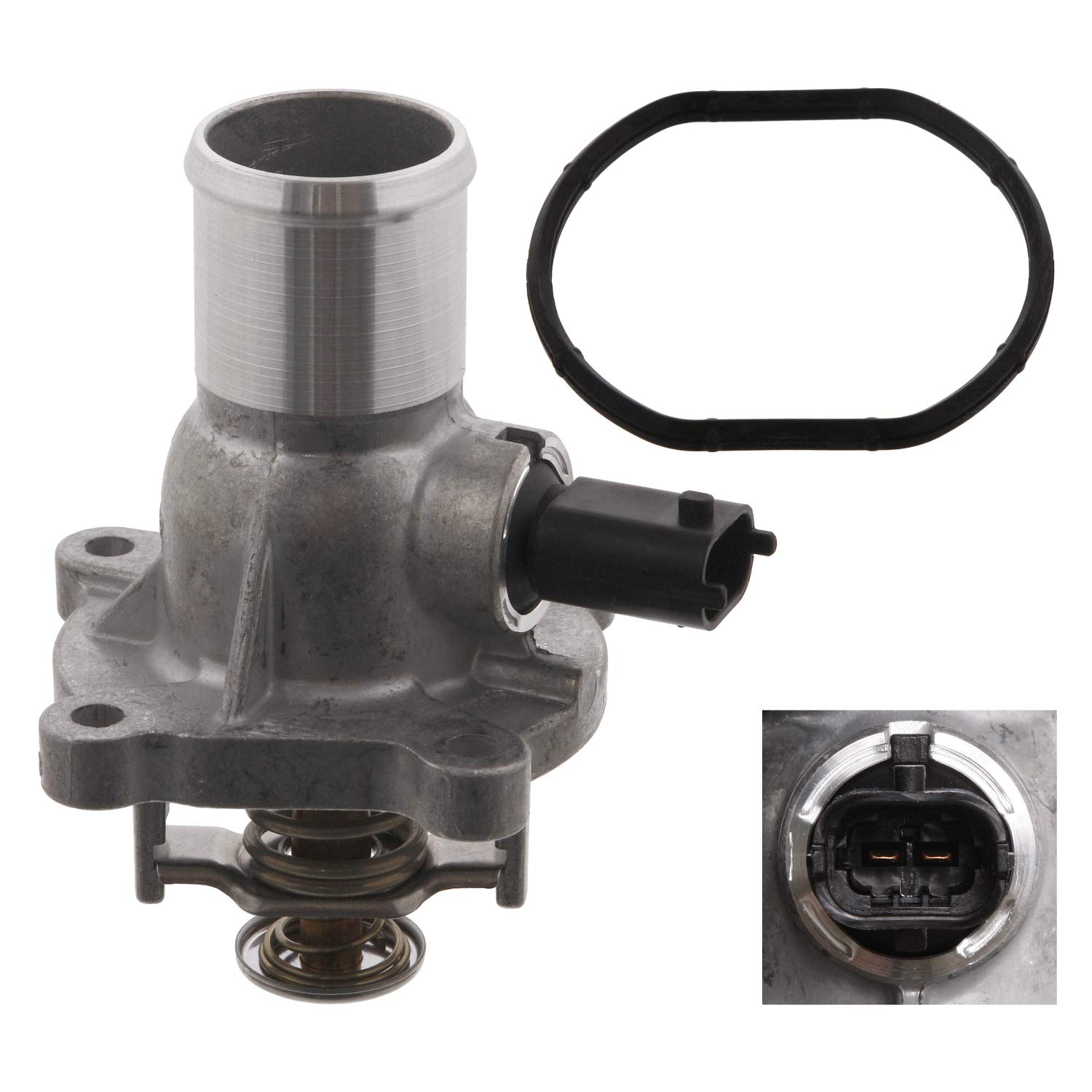 febi bilstein 33683 Engine Thermostat with Gasket - 1 Pack | Compatible with [Vehicle Models] | Perfect for Engine Cooling System Repair & Maintenance