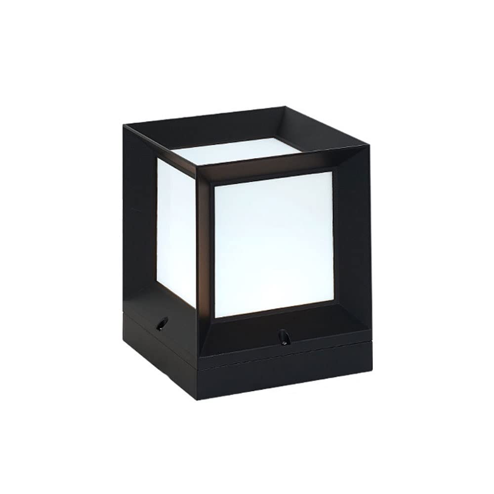 Energy Efficient Square Outdoor Post Lights - Solar Powered Garden & Patio Lighting for Lawn, Park, and Street Decoration | Weatherproof Landscape Lighting for Pathways, Driveways, and Community Areas