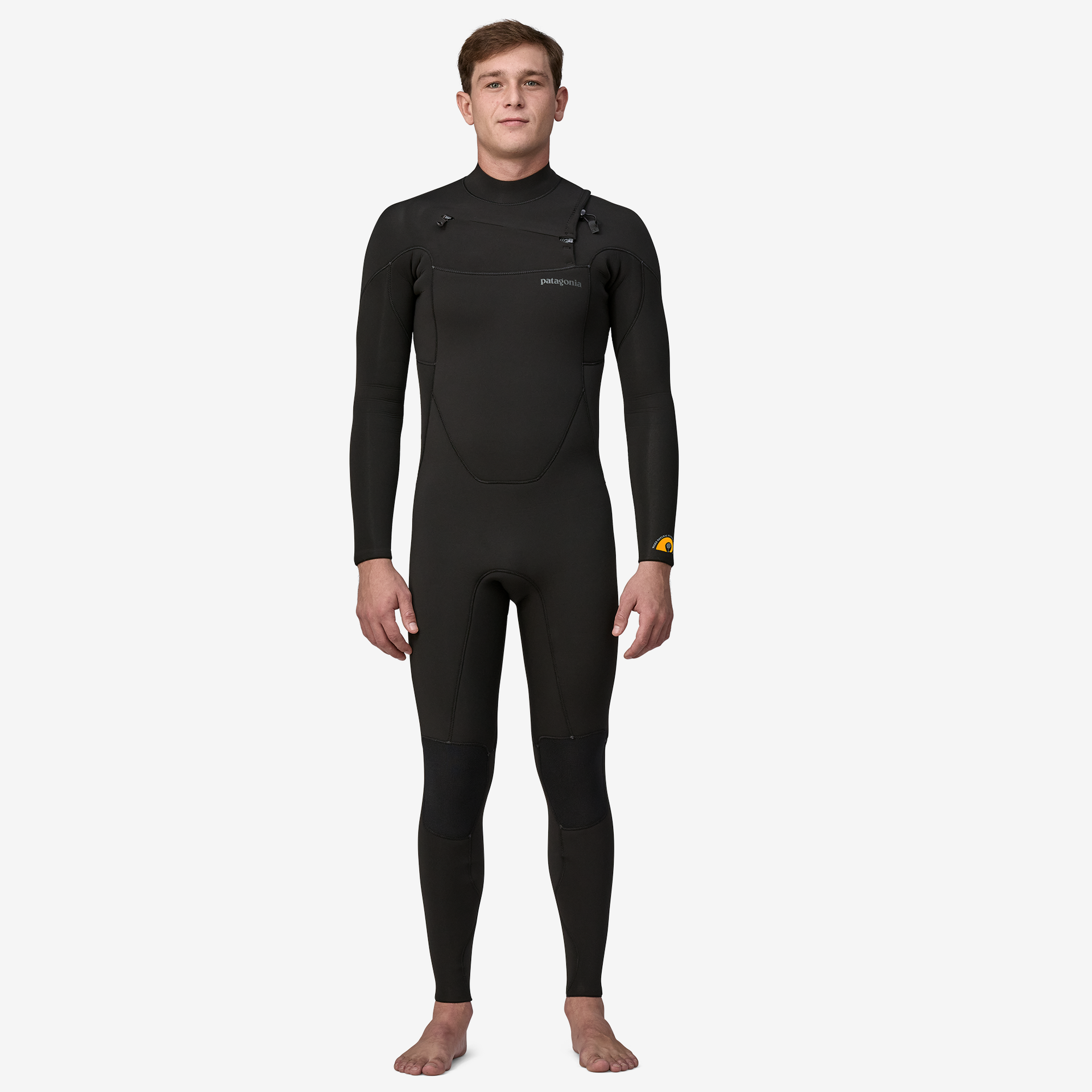 Men's R3 Yulex Regulator Front Zip Full Wetsuit for Surfing, Diving & Water Sports - Premium Neoprene Full Body Wetsuit with Front Zipper