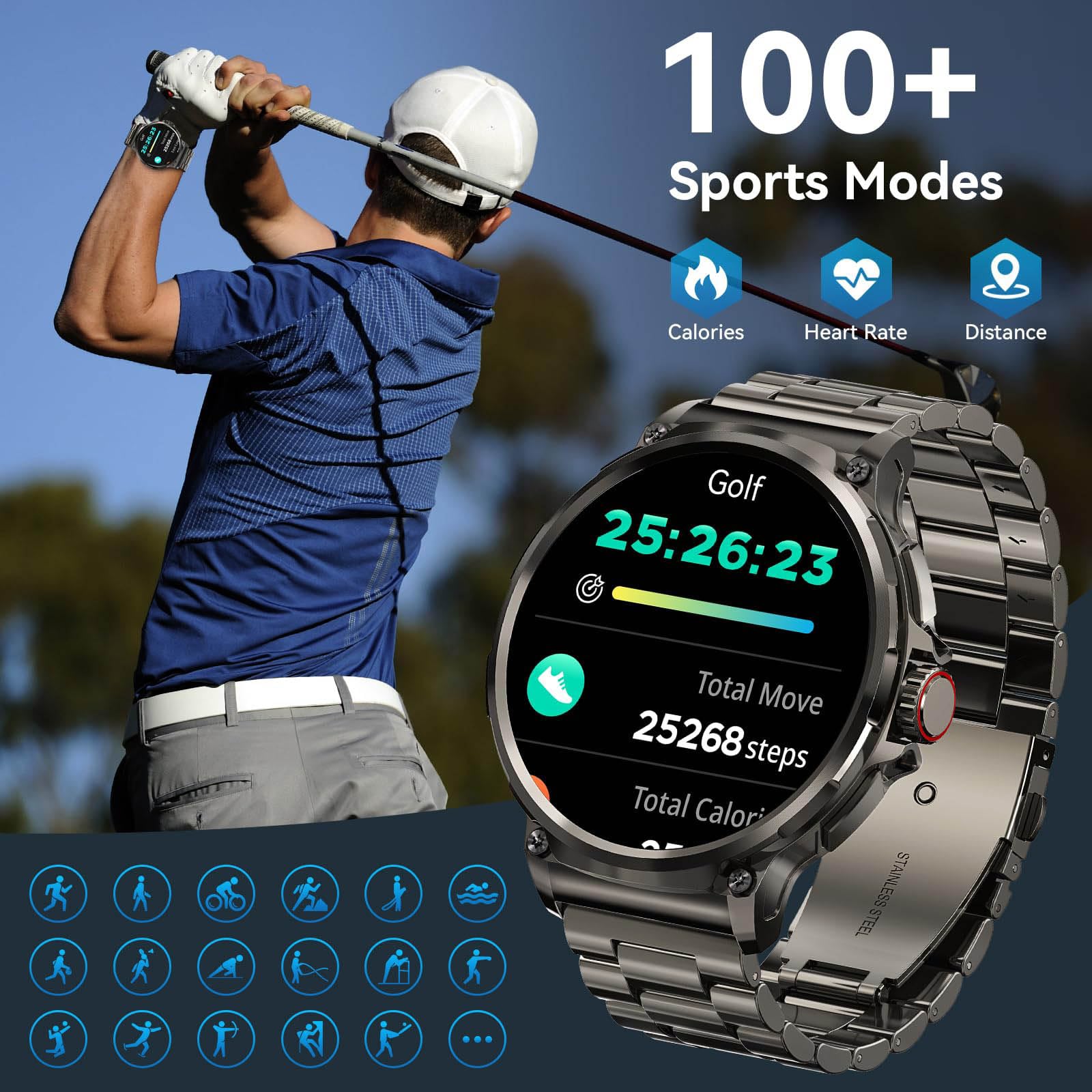 Smart Watch for Women Men - 1.85