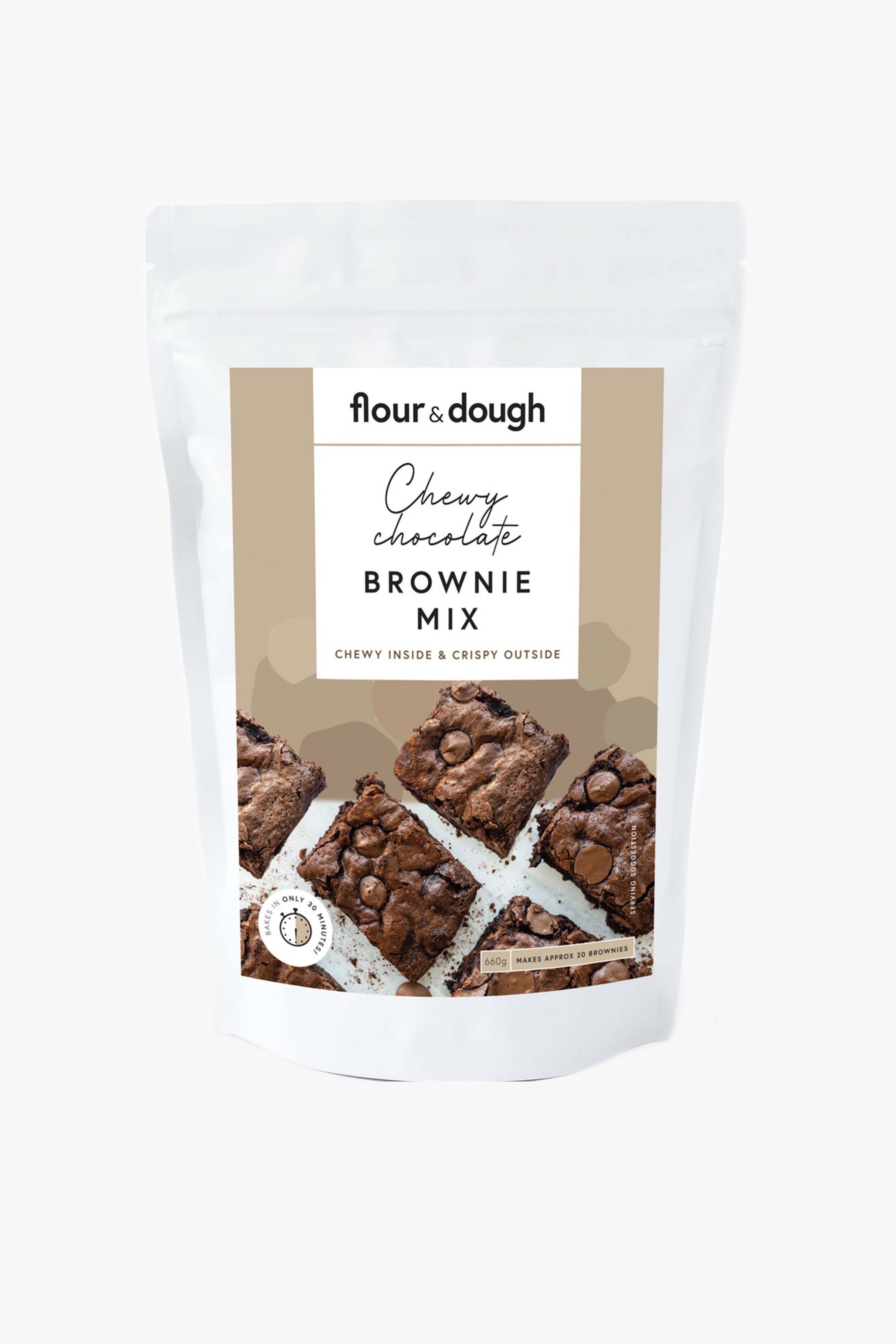 Delicious Chewy Chocolate Brownie Baking Mix - Easy Homemade Brownies for Parties, Gifts & Desserts