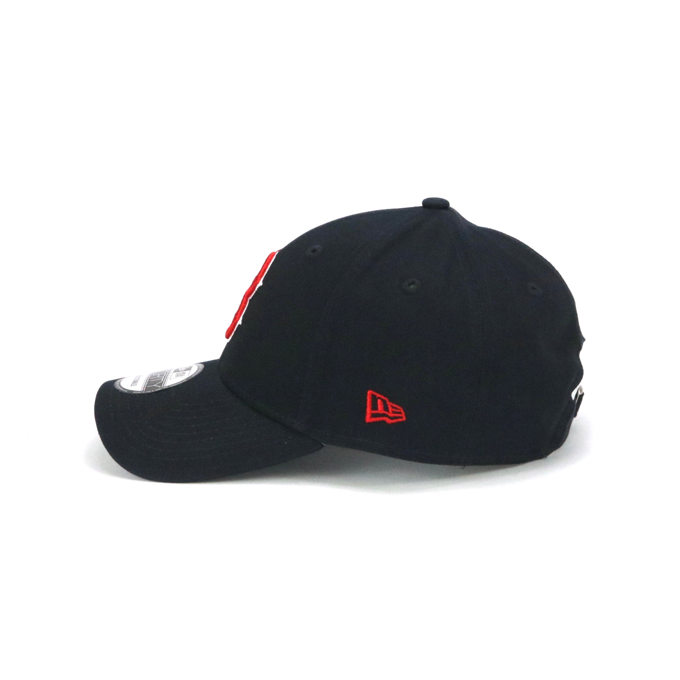 New Era 940 Pre-Curved Boston Red Sox Navy Red White Baseball Cap - Official MLB Hat for Sports Fans & Casual Wear
