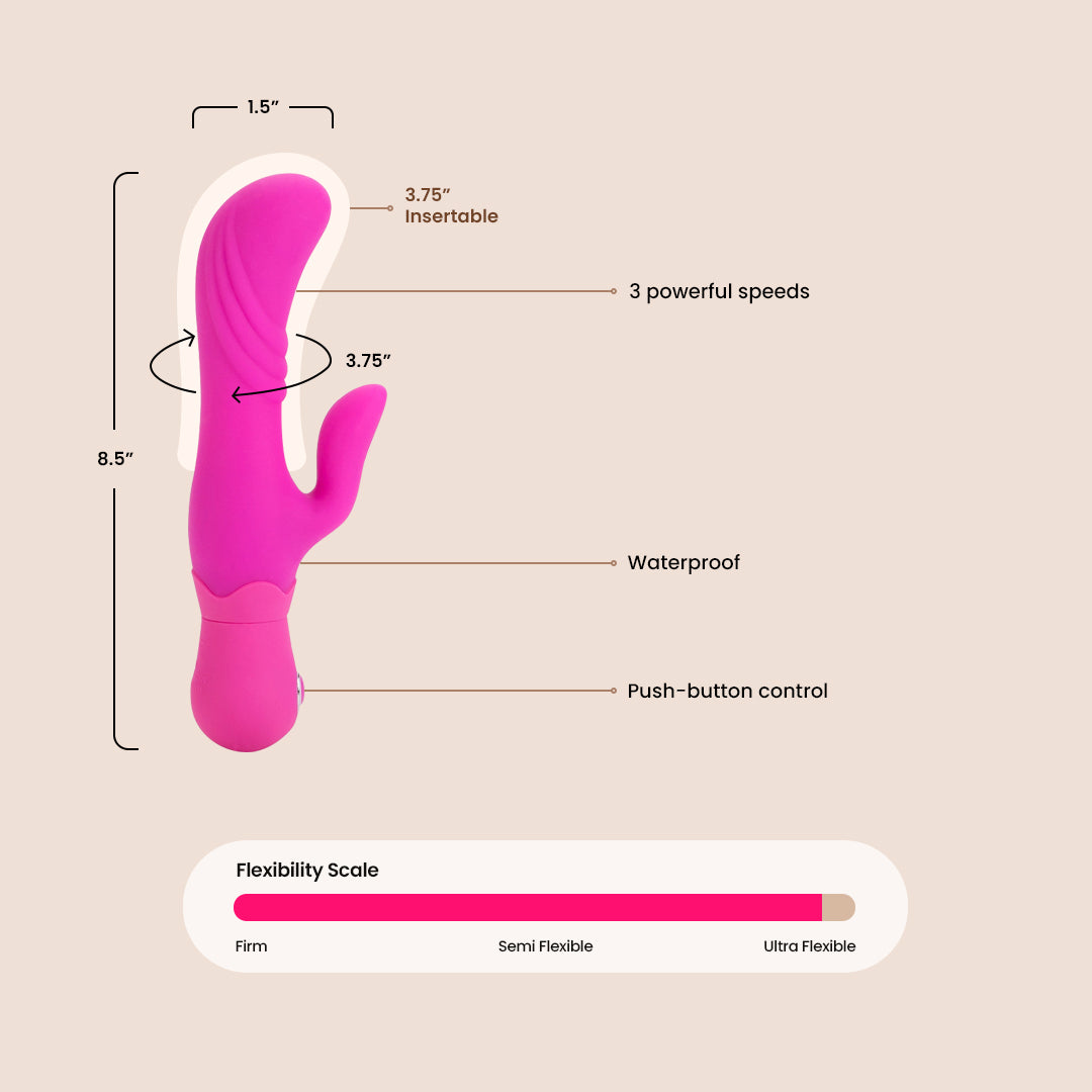 Posh Thumper Soft Silicone Massager - Handheld Relaxation Tool for Stress Relief & Muscle Pain - Perfect for Home, Office & Travel Use