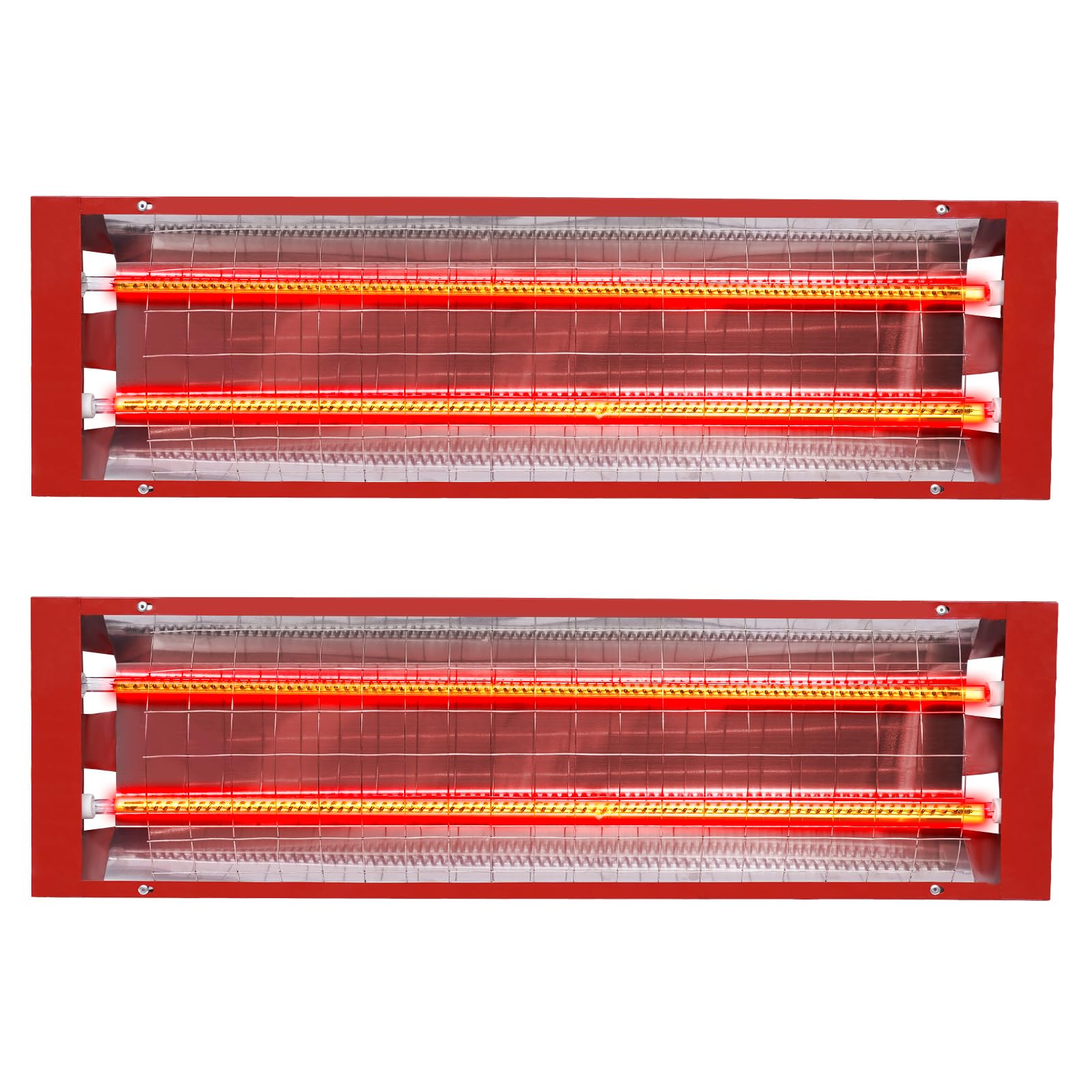 TBVECHI 2-Pack 1000W Infrared Paint Curing Lamps - 110V Fast-Drying Heat Lamps for Automotive & Furniture Paint Booths - Perfect for Auto Body Shops, DIY Projects & Professional Spray Booths