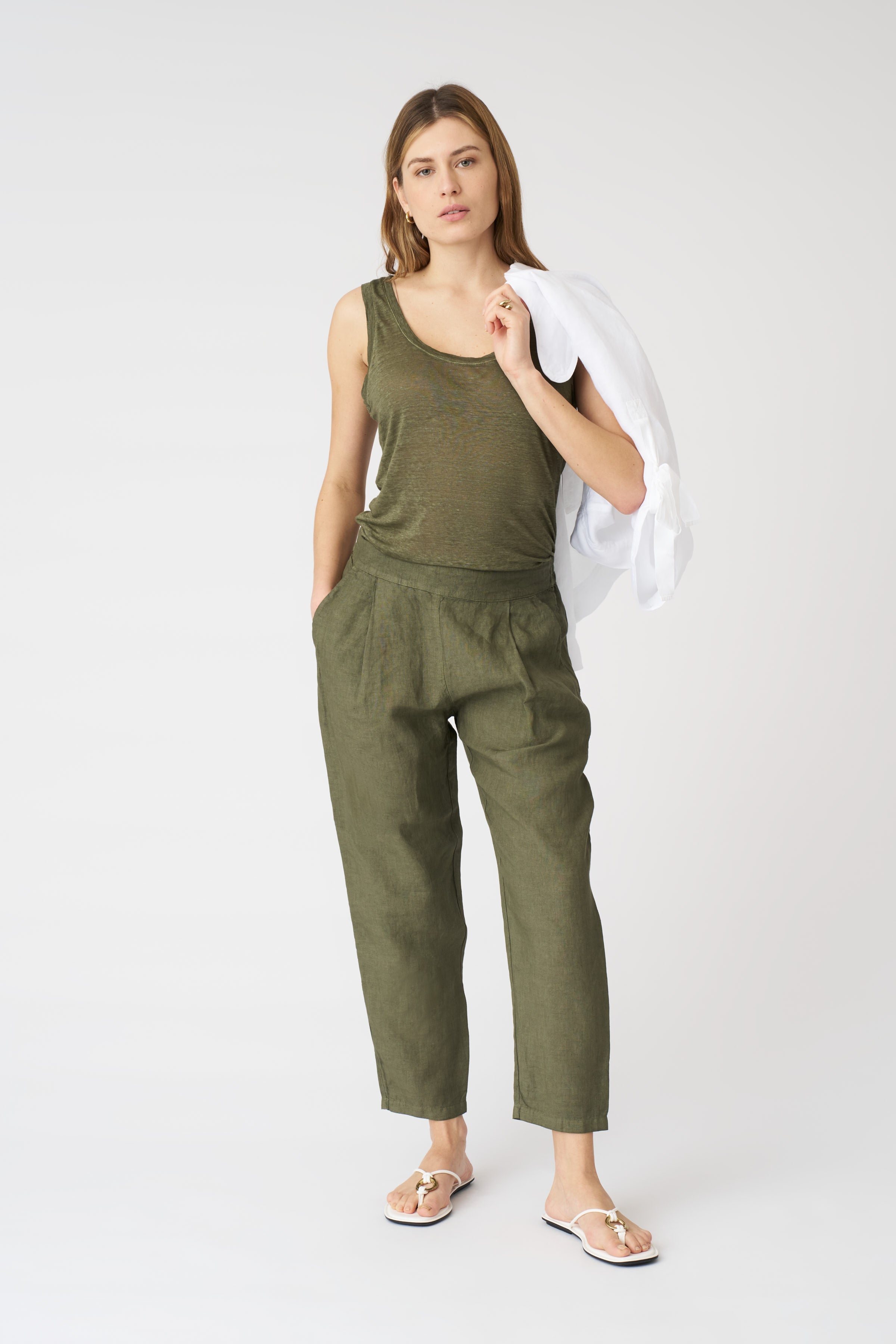 Alessa Boyfriend Pants for Women - High Waisted Relaxed Fit Casual Trousers | Perfect for Work, Travel & Everyday Comfort