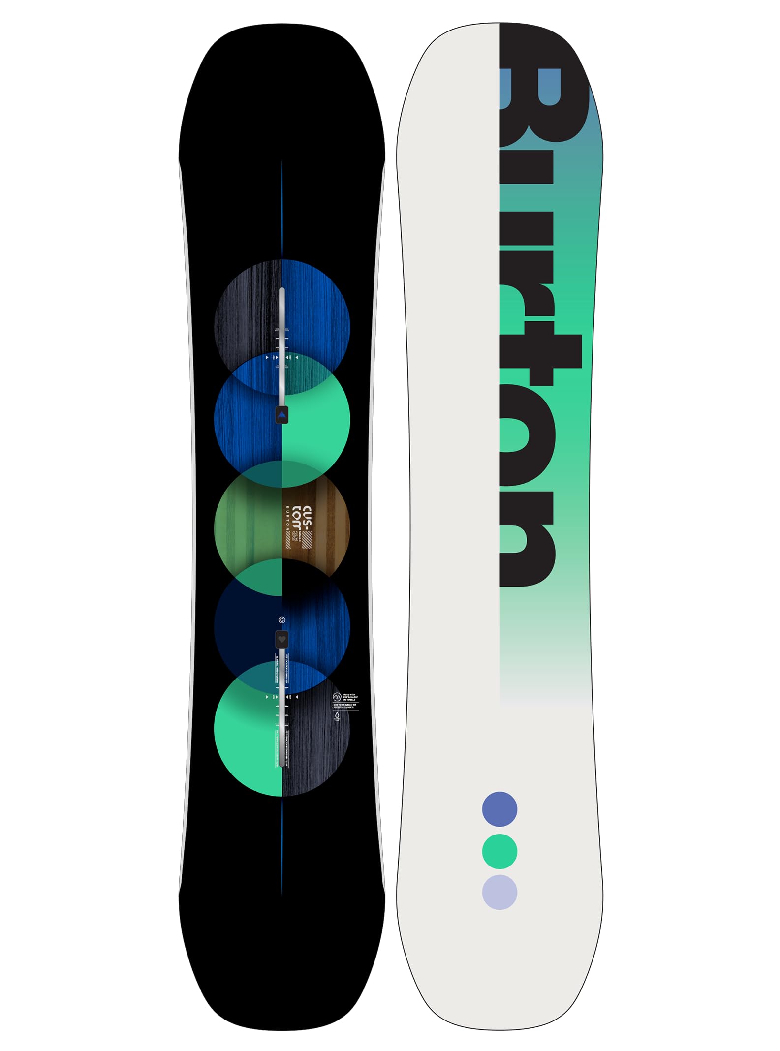 Burton Kids' Custom Smalls Camber Snowboard for Boys & Girls | All-Mountain Freestyle Snowboard for Young Riders | Perfect for Park, Powder & Groomed Runs
