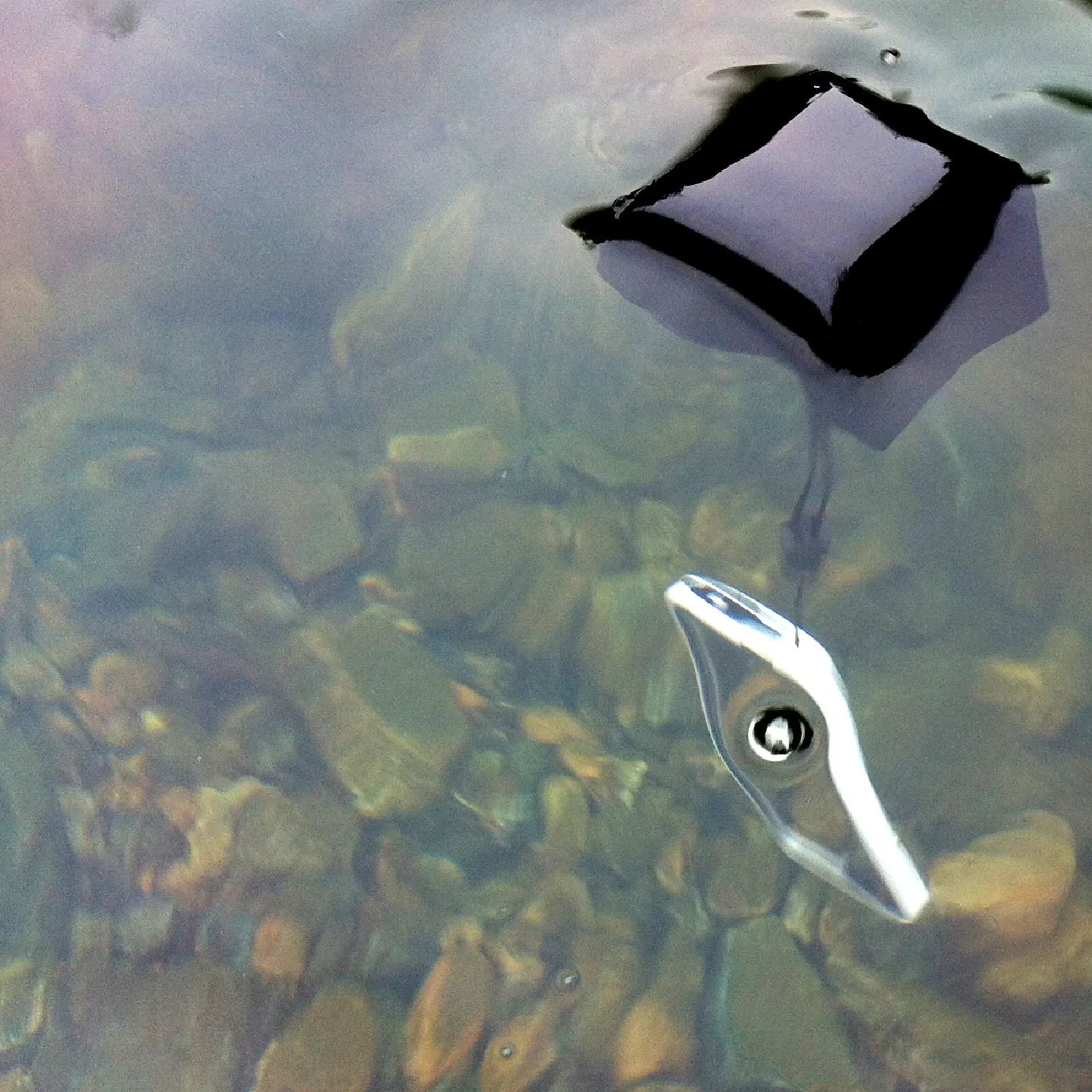 Stealth Black Floating Lanyard - Waterproof & Durable Safety Lanyard for Boating, Fishing, and Water Sports