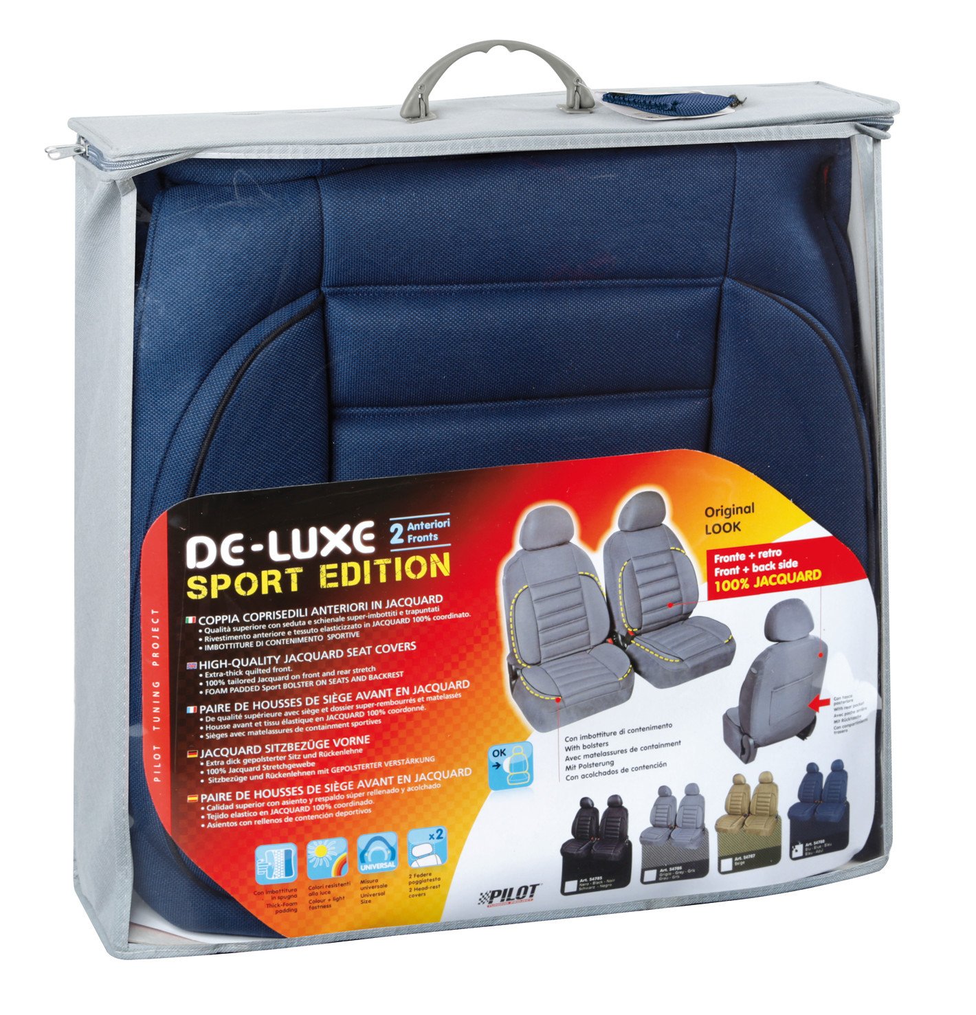 Premium Sport-Edition Front Car Seat Covers - Universal Fit for Cars, Trucks & SUVs - Breathable & Durable Protection for Commuting, Road Trips & Daily Driving