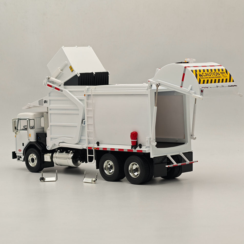 1/34 Scale FIRST GEAR Peterbilt 520 with Wittke Front End Load Refuse Truck Diecast Metal Replica Model - Collectible Toy for Truck Enthusiasts & Display Scenes
