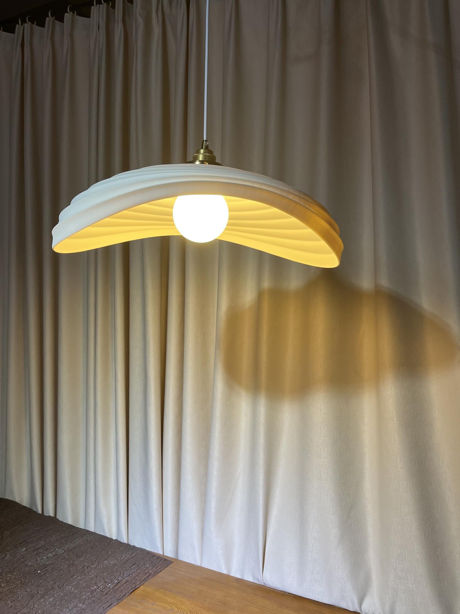 Navicula Pendant Light - Modern Glass Hanging Ceiling Lamp for Kitchen Island, Dining Room & Bedroom Lighting