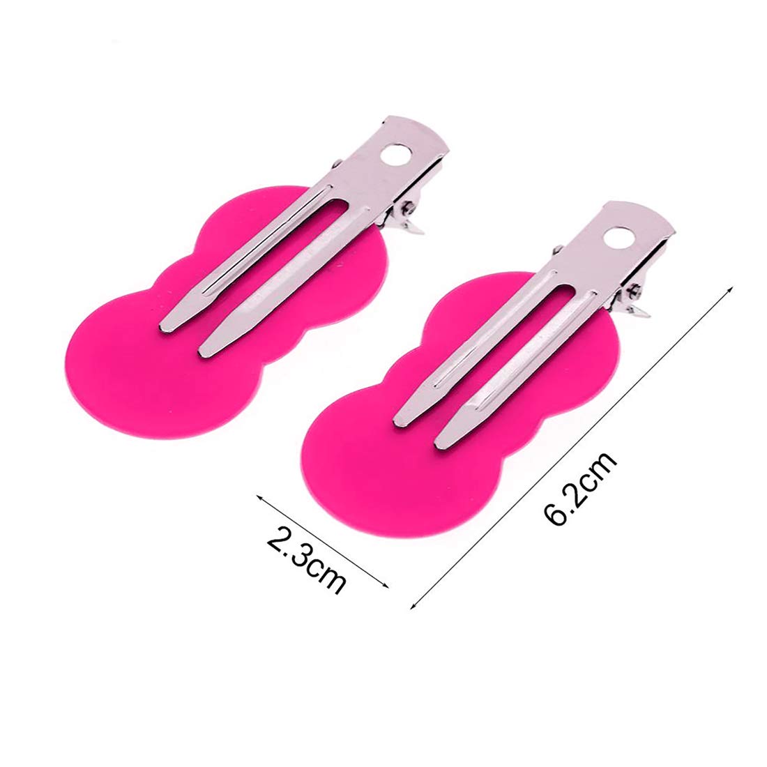 Professional BOXO Section Clips for Hair Styling - Pink Hair Clips for Women & Girls (4-Pack, 15g) - Perfect for Salon, Home Haircuts & DIY Hairstyles