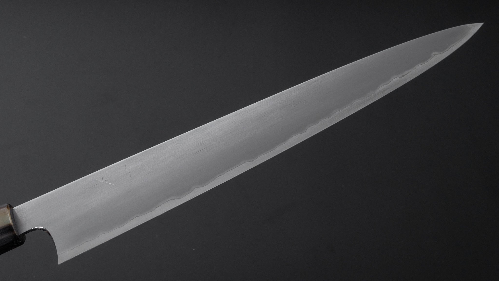 Premium Hitohira Togashi White #1 Stainless Clad Sujihiki Knife 270mm - Japanese Chef Knife with Ebony Handle - Perfect for Slicing Sashimi, Roasts & Sushi Preparation