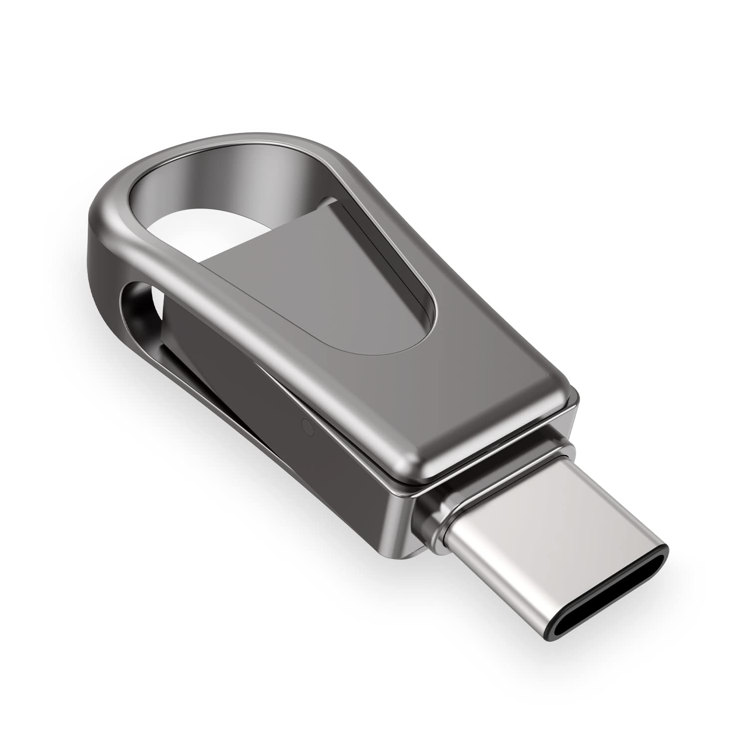 128GB USB C Flash Drive 2-in-1 - USB 3.0 & Type-C Dual Memory Stick - High Speed Thumb Drive for Android Phones, Tablets, MacBook Pro/Air - Portable Storage for Work, School, Travel - Black