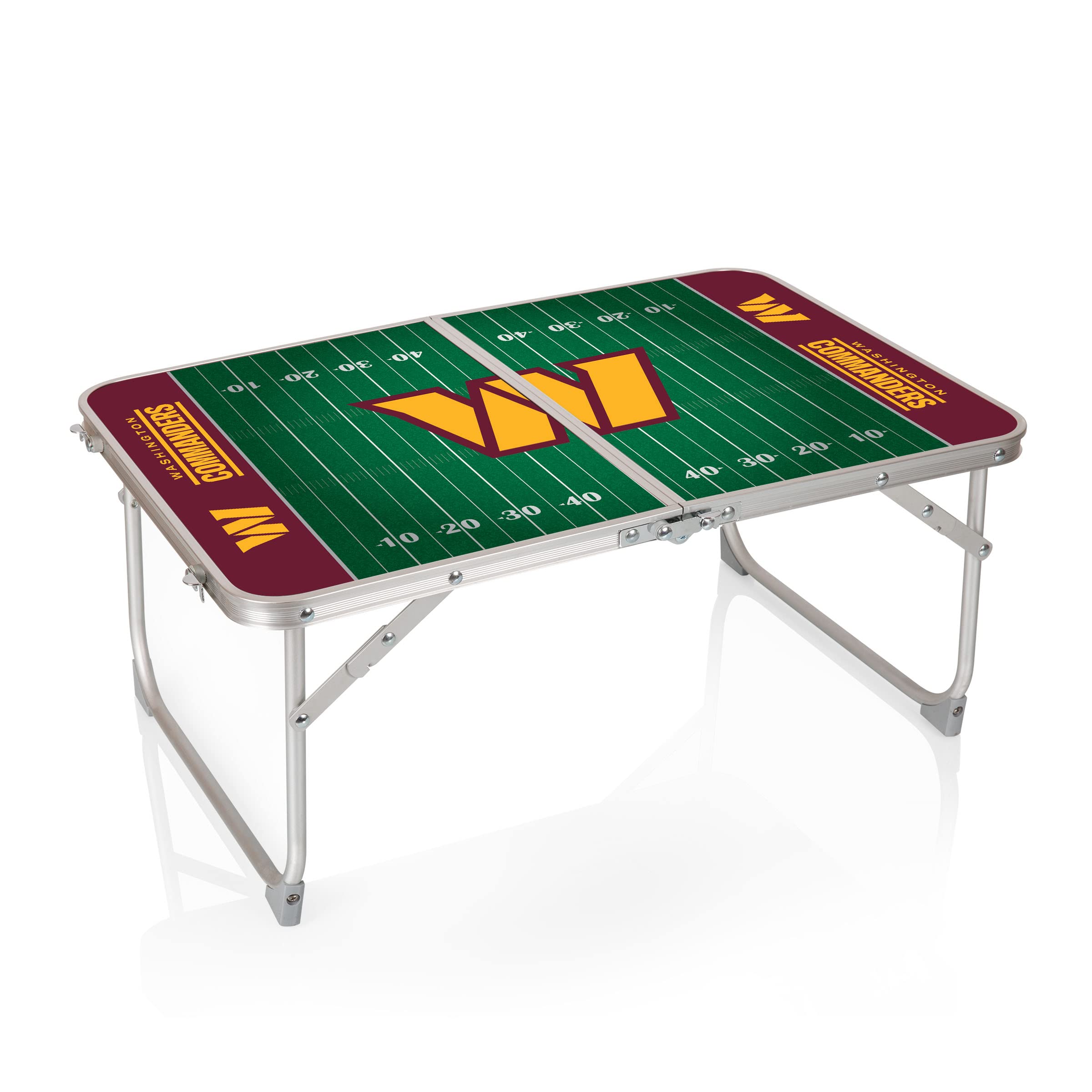 PICNIC TIME NFL Concert Mini Portable Folding Table - Small Lightweight Picnic Table for Outdoor Events, Tailgating, Camping & Beach Parties