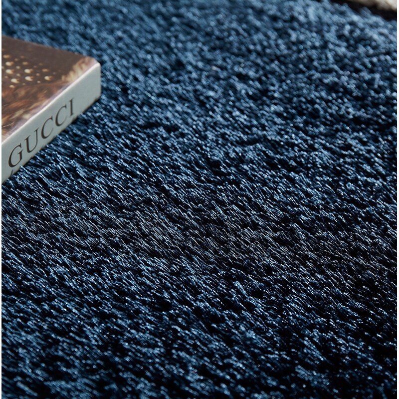 Soft Pile Hand Tufted Shag Area Rug - Aria Collection Blue 5'x8' - Plush Living Room Rug for Cozy Home Decor & Bedroom Accent