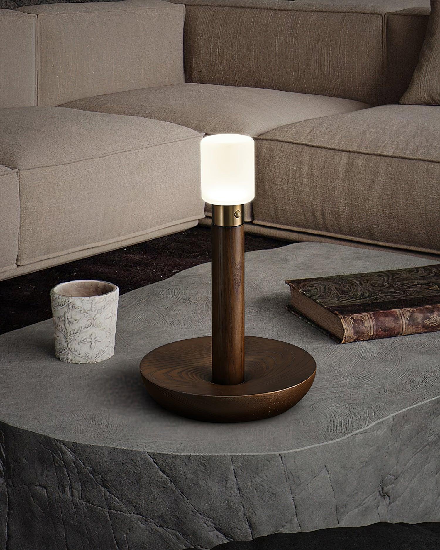 Fire Stick Table Lamp - Modern LED Nightstand Lamp with USB Port, Touch Control & Adjustable Brightness for Bedroom, Living Room, Office Decor
