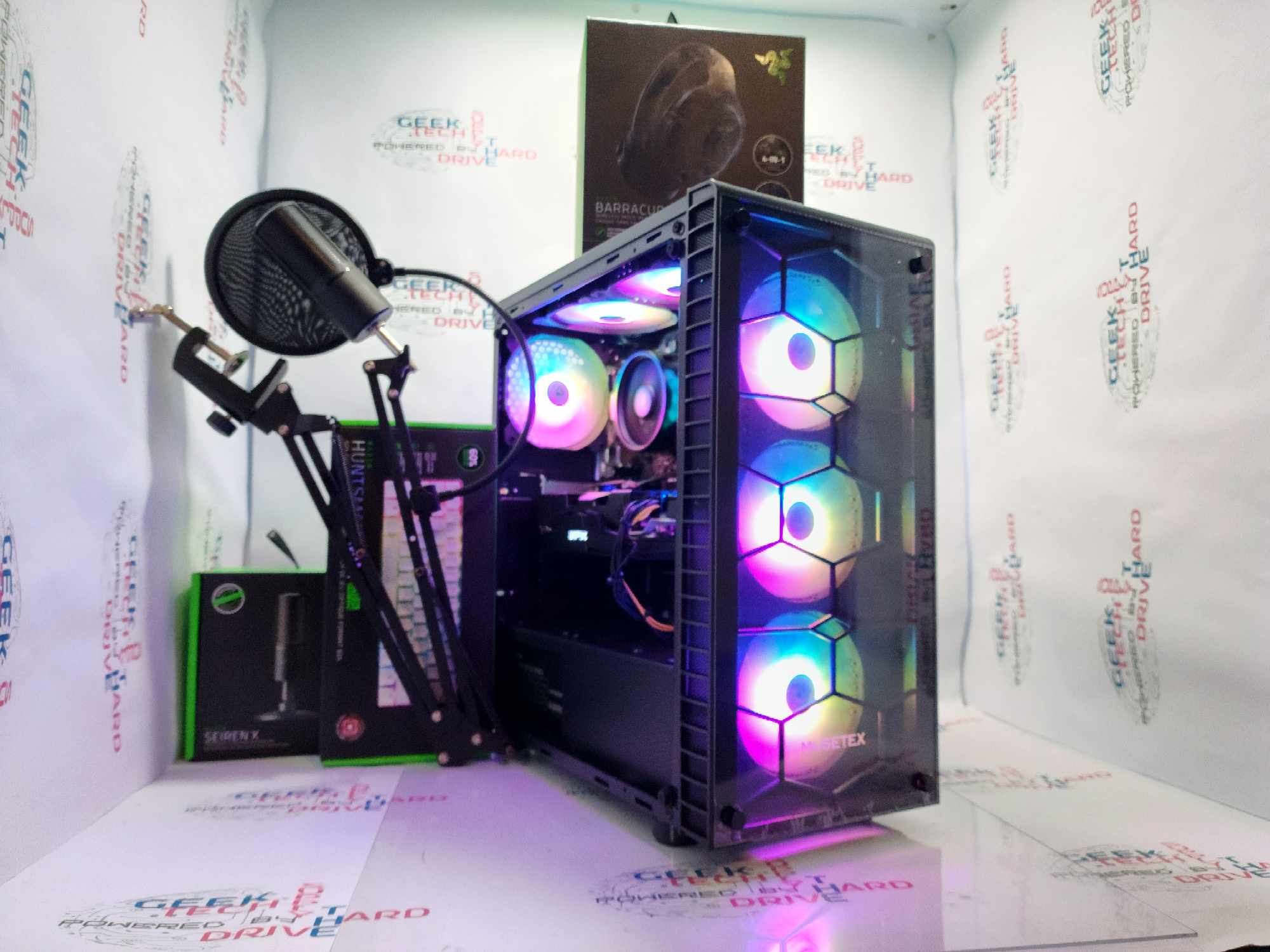 GTech Gaming PC - Windows 11, AMD Ryzen 5 Processor, RX 5700 XT Graphics, 500GB SSD + 500GB HDD, 16GB RAM - Perfect for Streaming, Gaming & Content Creation