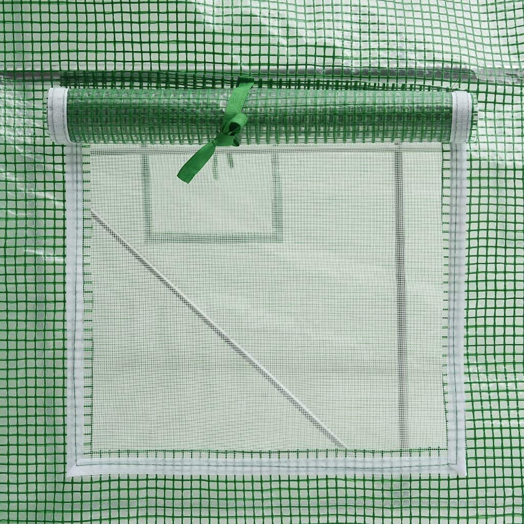 Premium Walk-in Greenhouse Tent for Outdoor Gardening - 86.1 ft² (6.6'x13.1'x6.6') with Roll-Up Entry Doors & Side Windows - Ideal for Plant Protection, Seed Starting & Year-Round Gardening - Fast Priority Delivery