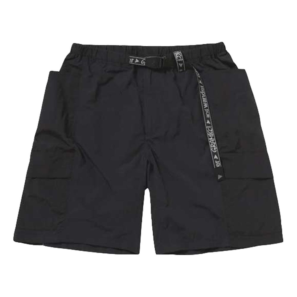 GRAMICCI x ANDWANDER Patchwork Wind Shorts - Black | Lightweight Hiking & Outdoor Adventure Pants for Men