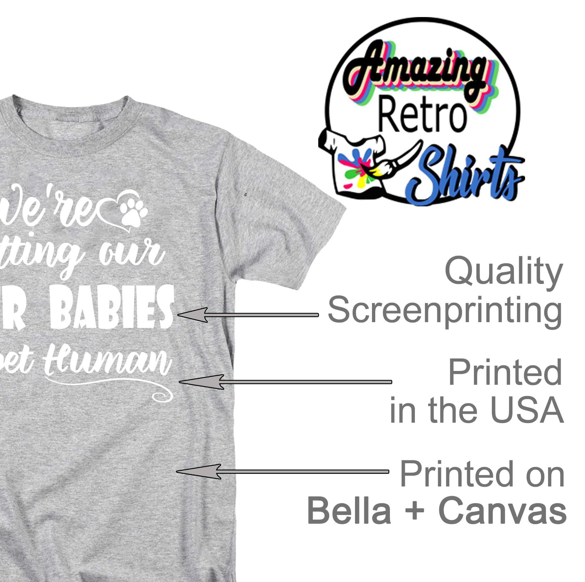 Pet Human Shirt for Dog Moms - Cute Pregnancy & Baby Announcement T-Shirt - Perfect for Gender Reveals, Maternity Photos & Family Matching Outfits