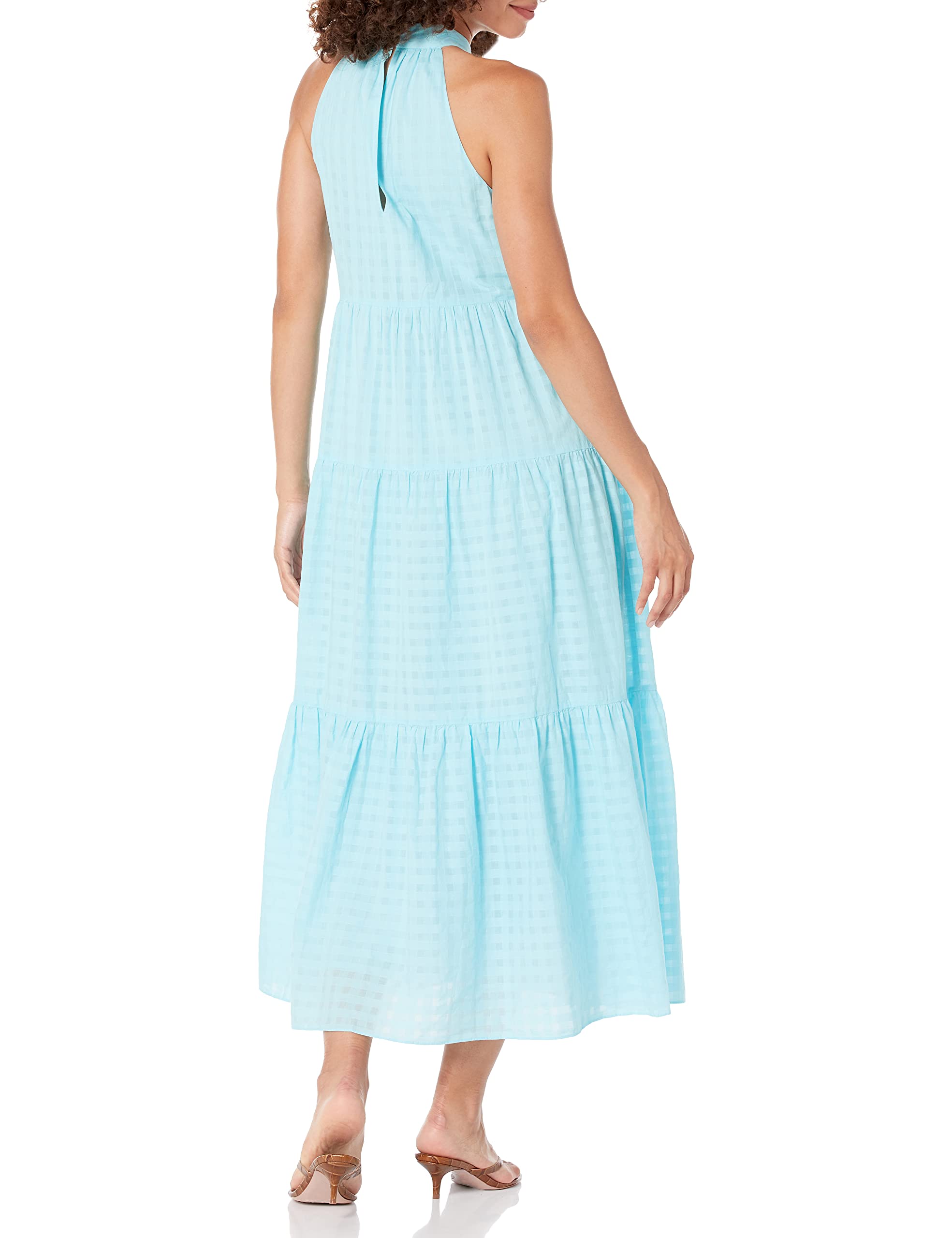 Trina Turk Women's Tiered Maxi Dress with Sun Protection - Elegant Flowy Summer Dress for Beach, Vacation & Outdoor Events