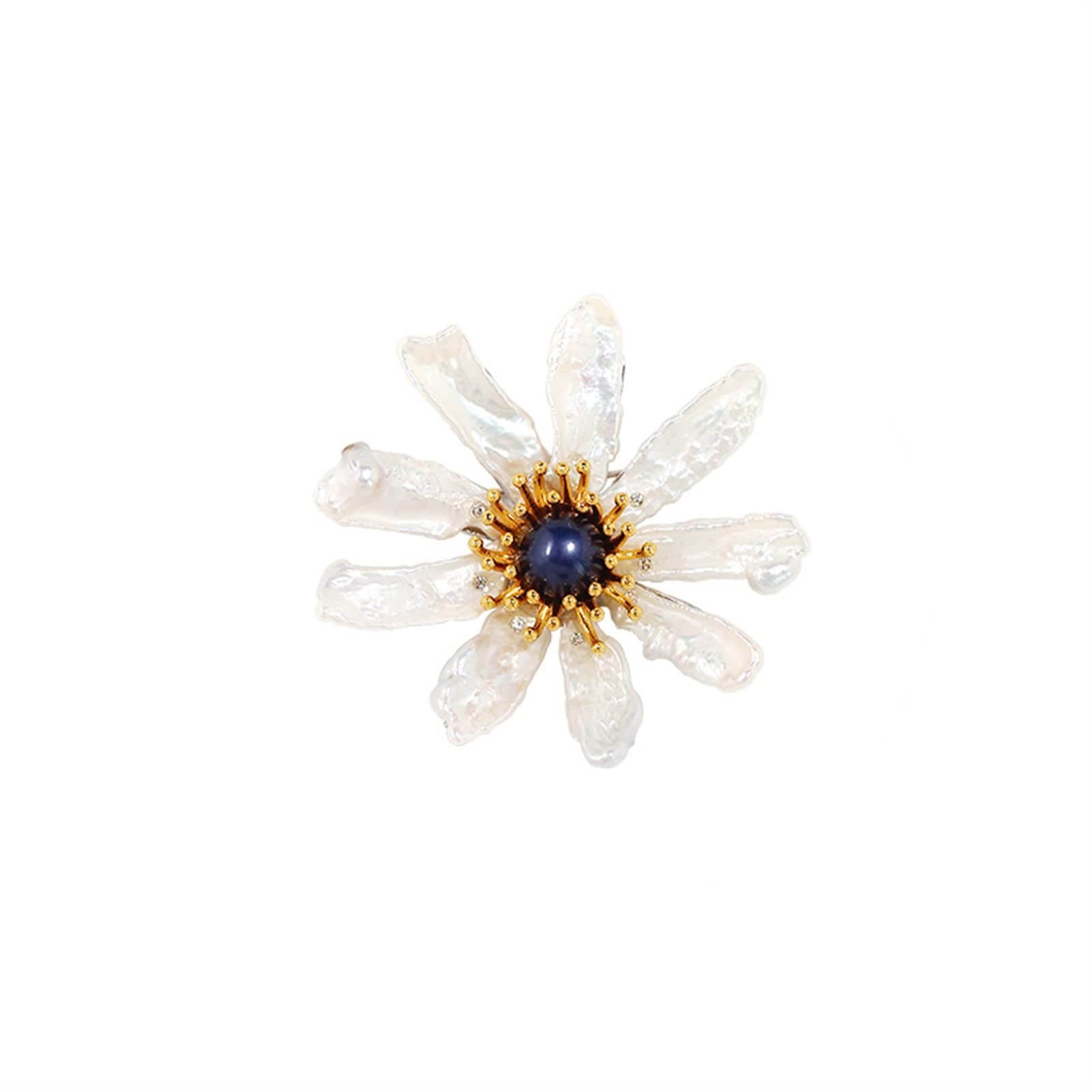 WOCOYO Vintage Camellia Brooch Pin for Women - Pearl Embellished Sweater Shawl Clip, Elegant Costume Jewelry for Banquet, Party & Fashion Accessories | Perfect for Dresses, Coats & Formal Attire