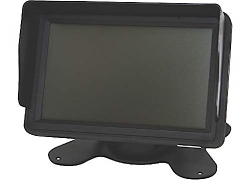 ECCO 5 Inch Color Monitor with 12-24VDC Power Supply - Ideal for Security Systems, Car Backup Cameras & Industrial Equipment Monitoring