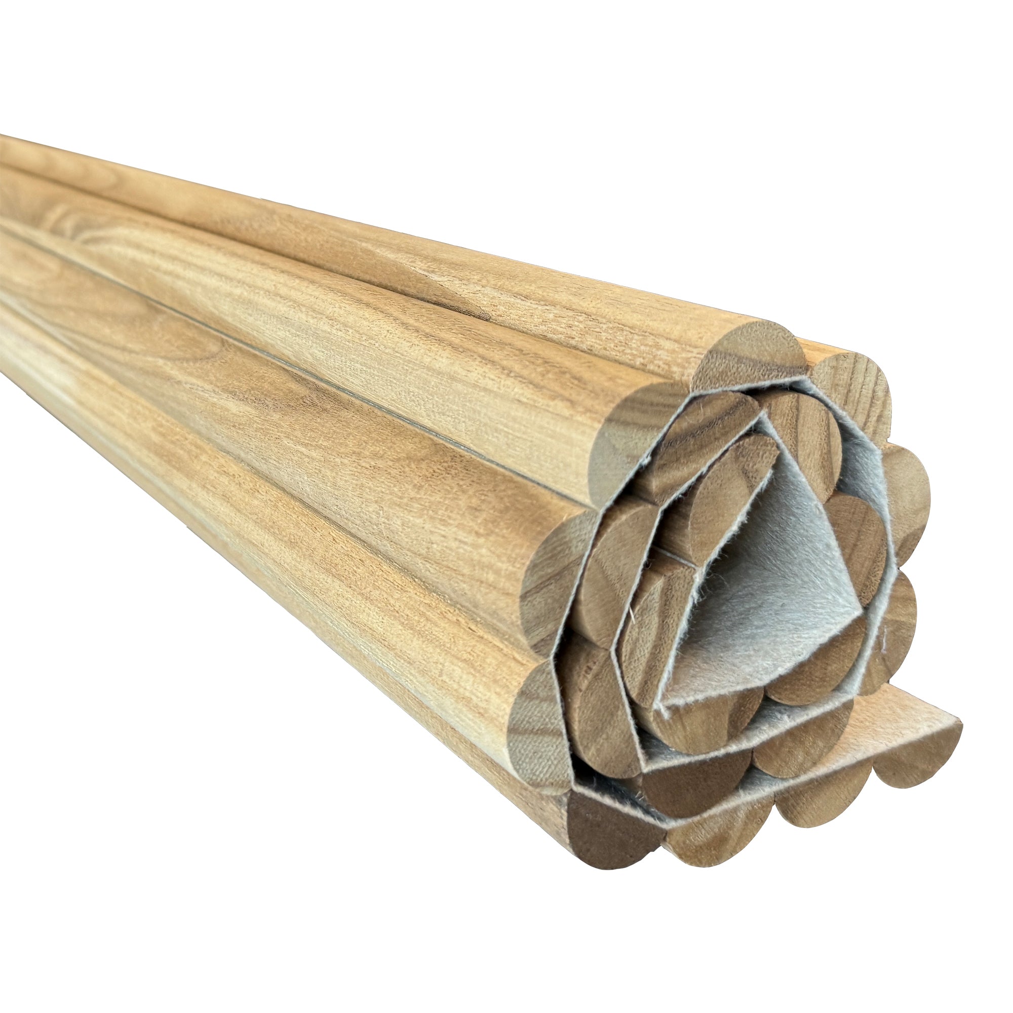 WOODFLEX Flexible Solid Paulownia Wood Slat Wall Panel 106