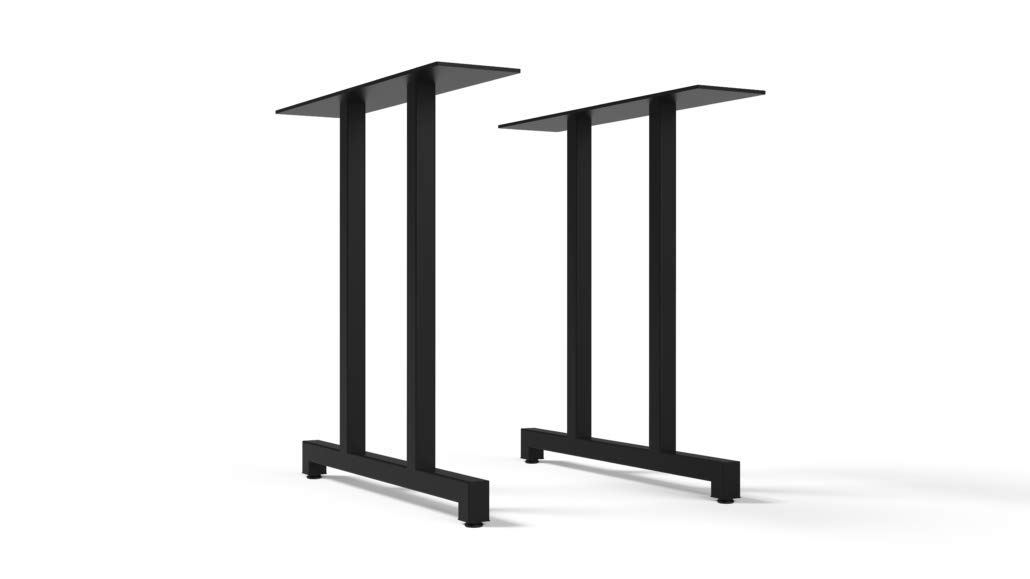 Premium Steel Table Legs - Goodale 1.0 - Handcrafted in USA - Durable Metal Table Base for Dining Tables, Desks & Workbenches
