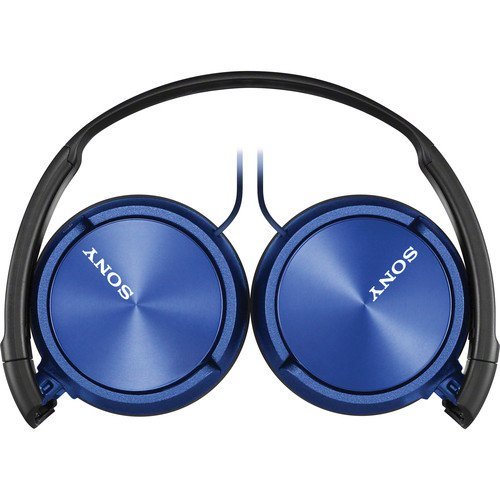 Heil Sound The Fin Dynamic Chrome Vocal Microphone with Blue LEDs & Sony MDR-ZX310AP ZX Series Stereo Headphones - Perfect for Podcasting, Streaming, and Professional Recording