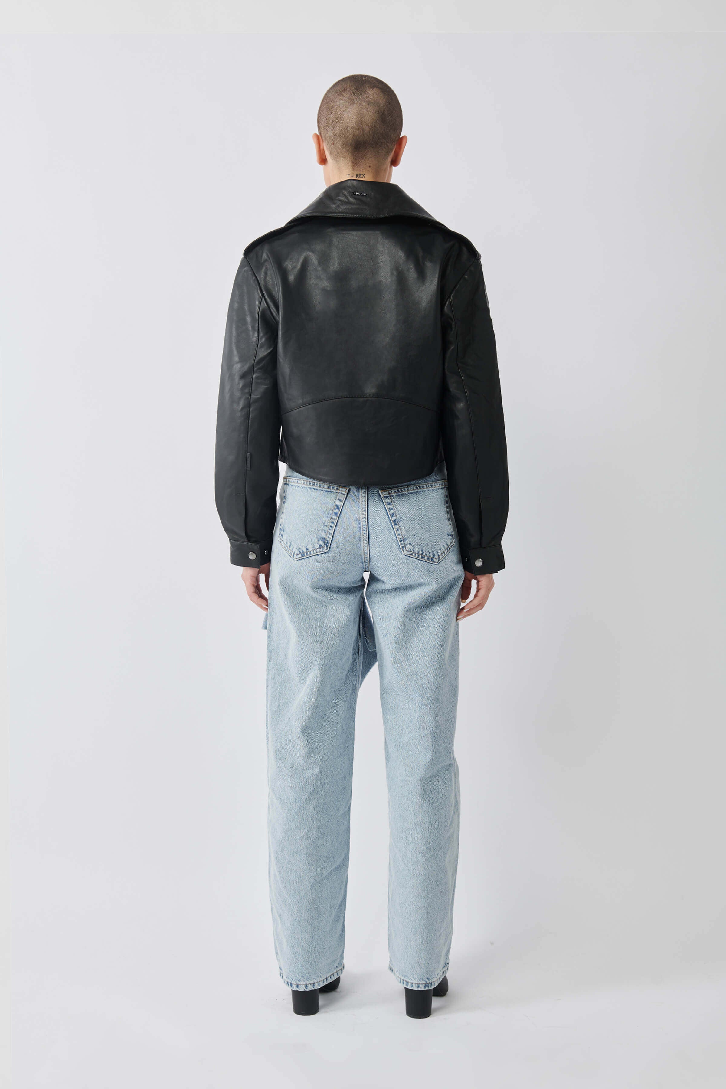 Cropped Blouson Jacket for Women - Stylish Black Outerwear for Casual & Evening Wear | Perfect for Spring & Fall Fashion