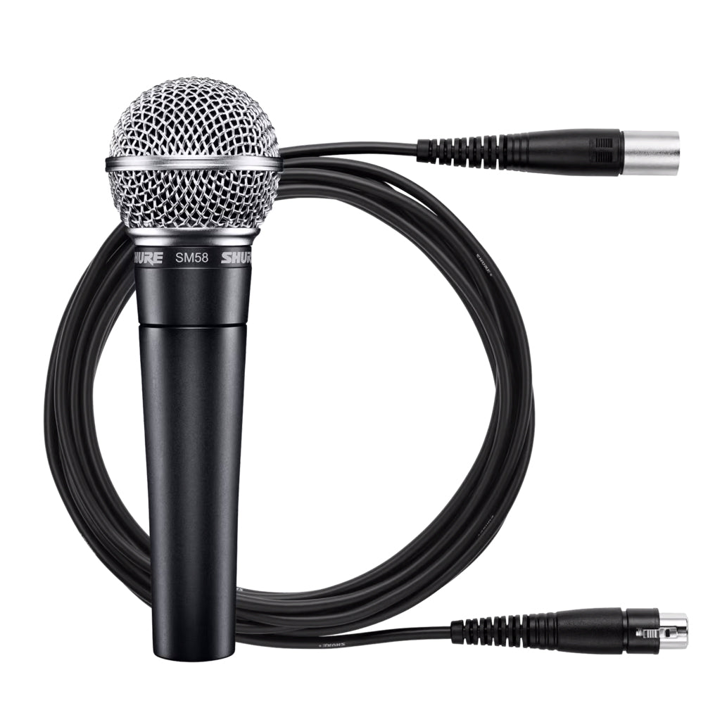 Shure SM58 CN BTS Stage Performance Kit - Professional Vocal Microphone with Cable & Stand - Perfect for Live Concerts, Studio Recording & Karaoke Nights