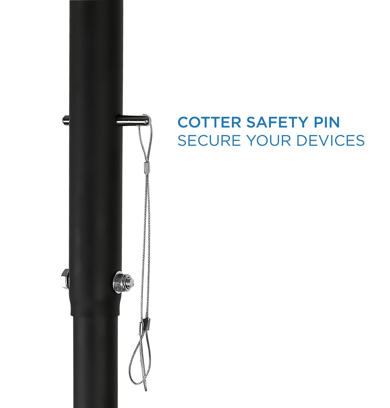 Mount-It! Full Motion TV Ceiling Mount - Height Adjustable Swivel Tilting Bracket for 42-90 Inch TVs up to 220 lbs - Perfect for Living Rooms, Bedrooms & Commercial Spaces