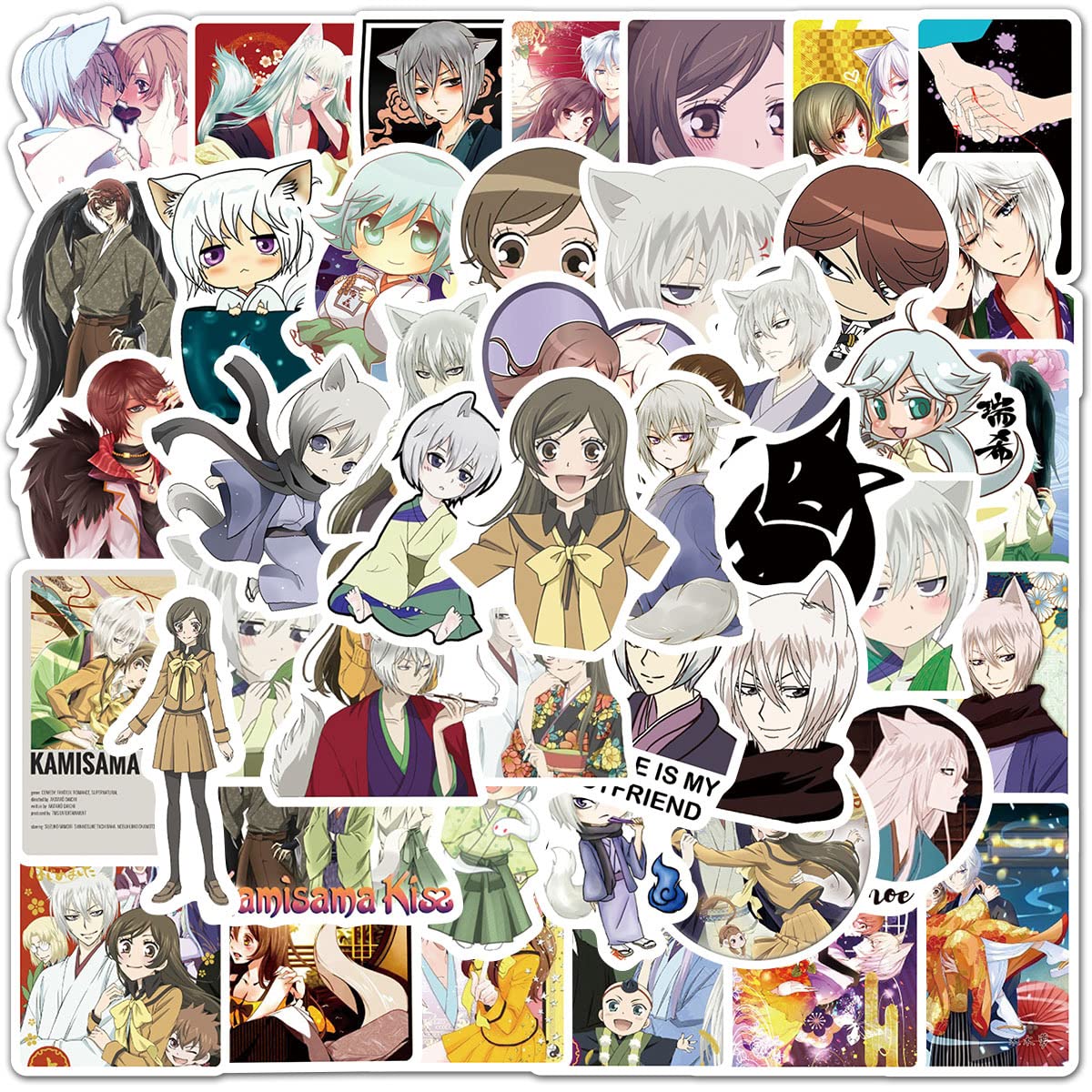 50Pcs Momozono Nanami Tomoe Vinyl Stickers - Waterproof, Cute DIY Decals for Skateboard, Laptop, Bicycle, Journal | Perfect for Adults & Teens to Personalize Tech Gear, School Supplies & Sports Equipment